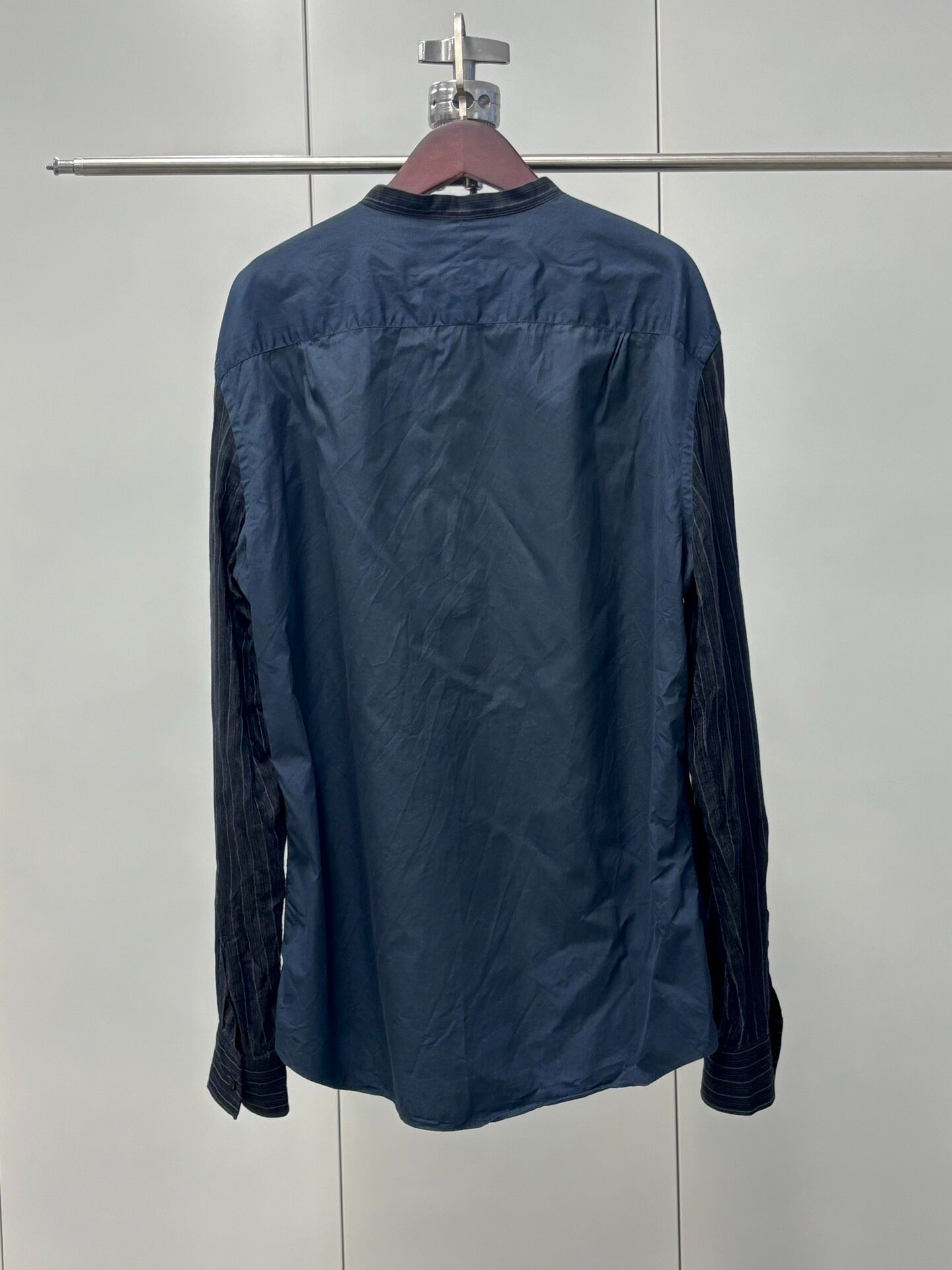 Alexander McQueen SS2012 Navy Striped Shirt — label