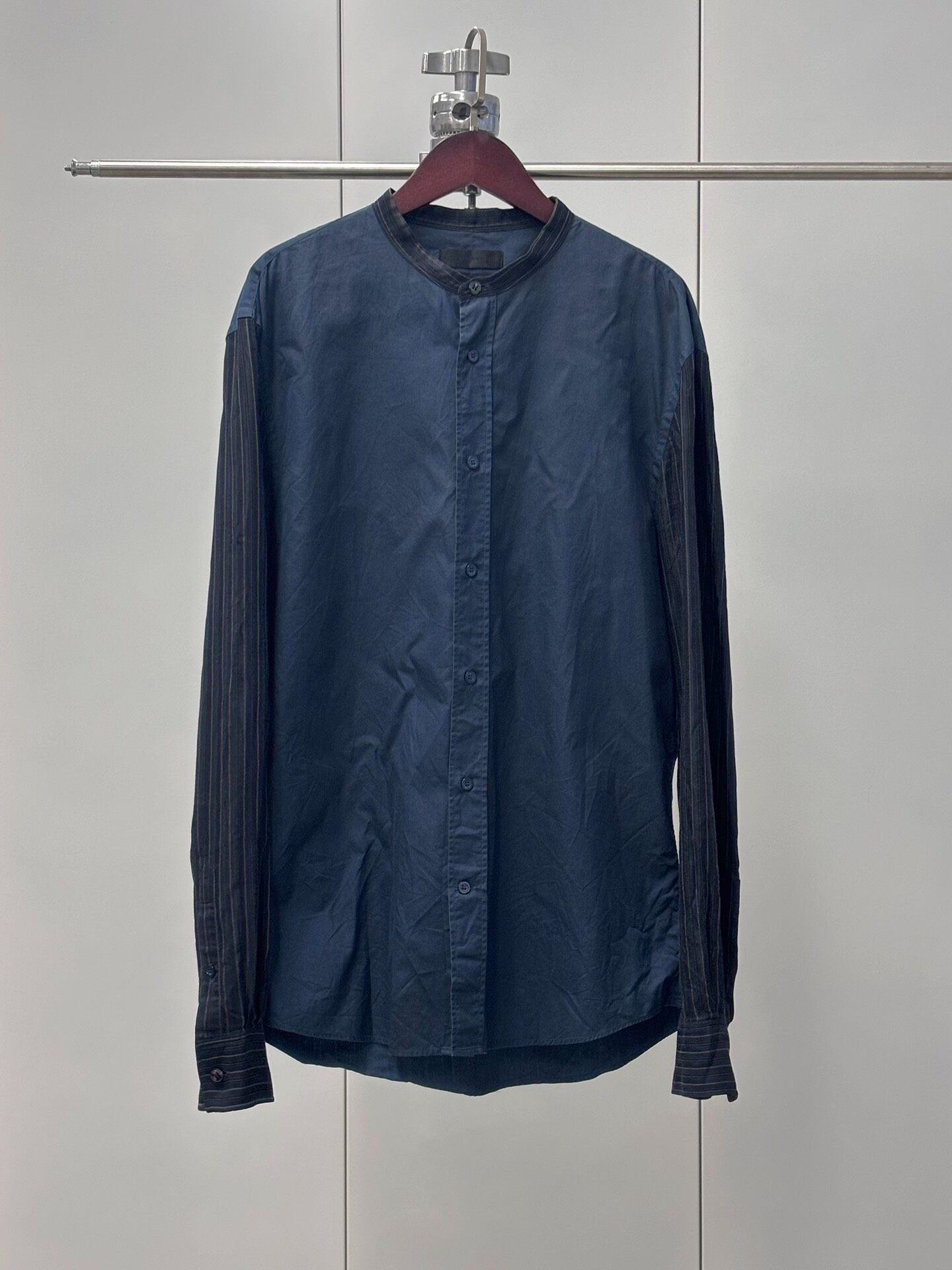 Alexander McQueen SS2012 Navy Striped Shirt — front