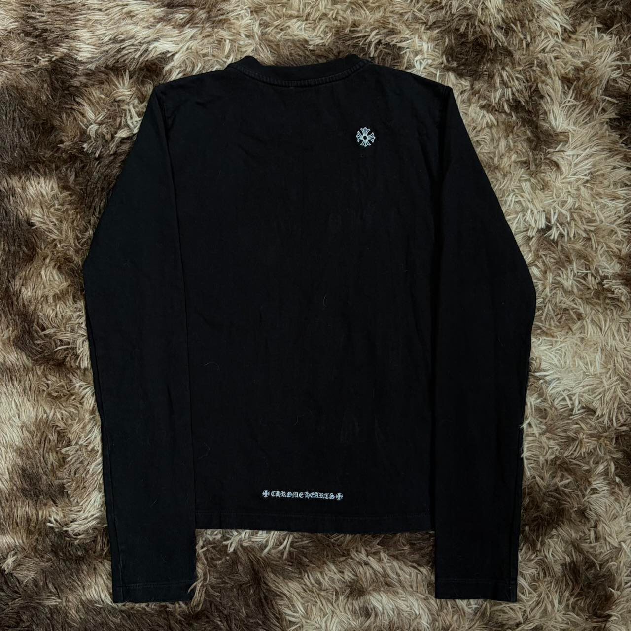 Chrome Hearts Black Cross Embroidery Top — detail