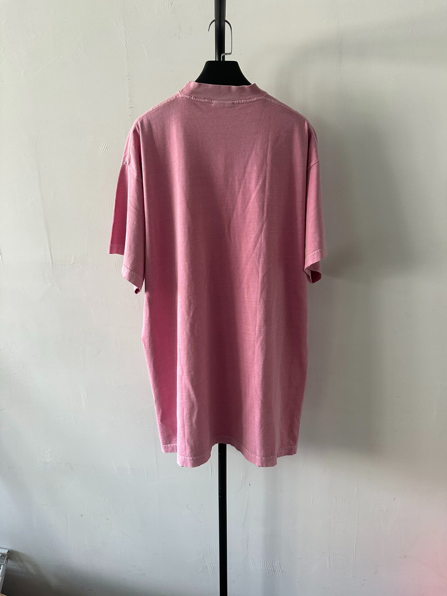 Balenciaga Pink Eiffel Tower Print T-Shirt — front