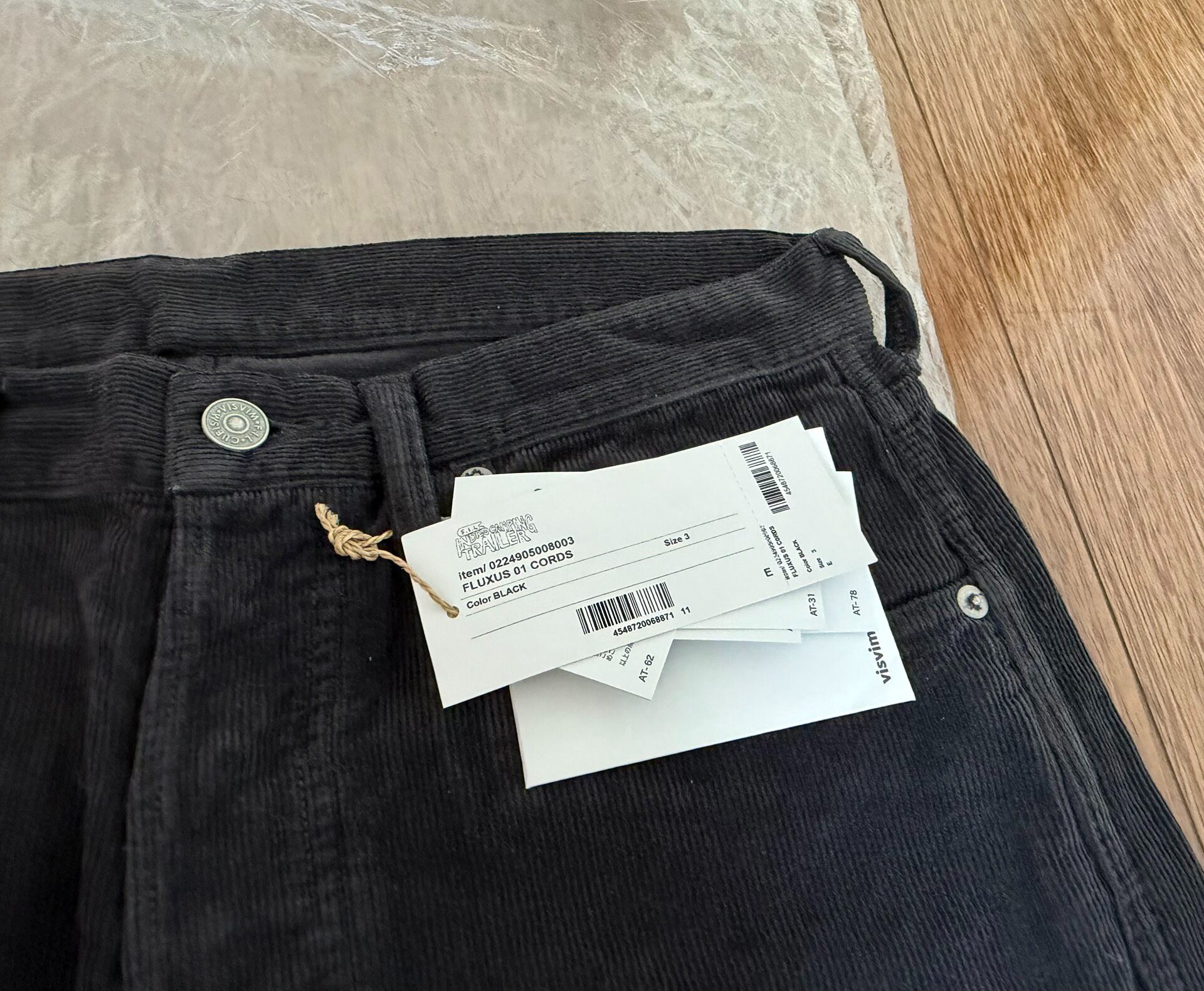 Visvim ICT Fluxus 01 Corduroy Pants — back