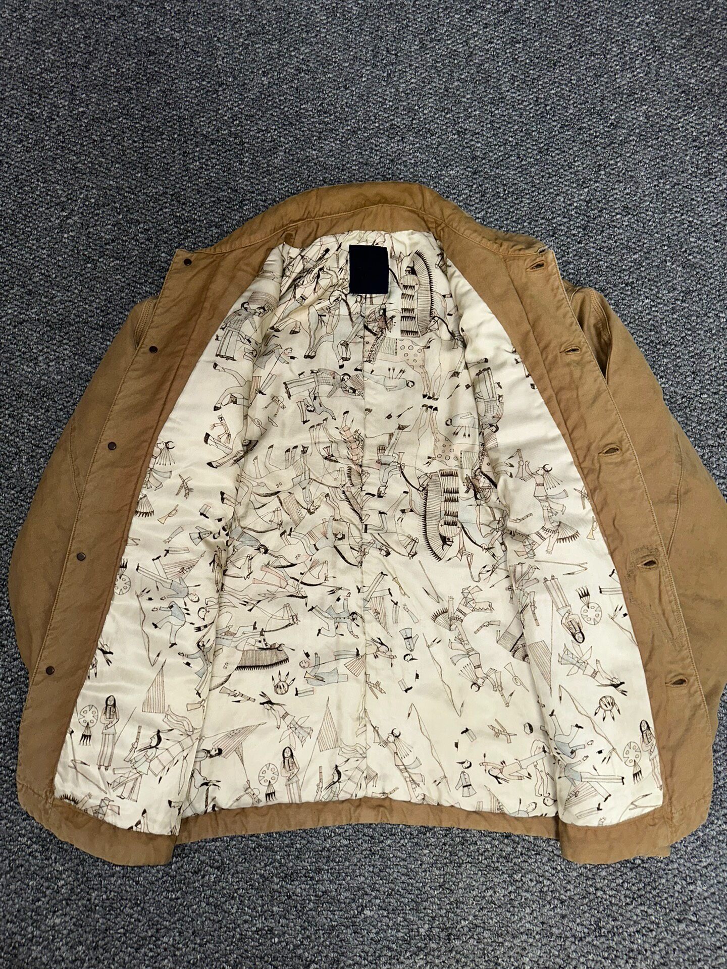 Visvim 25AW ICT Brown Macray Jacket — detail