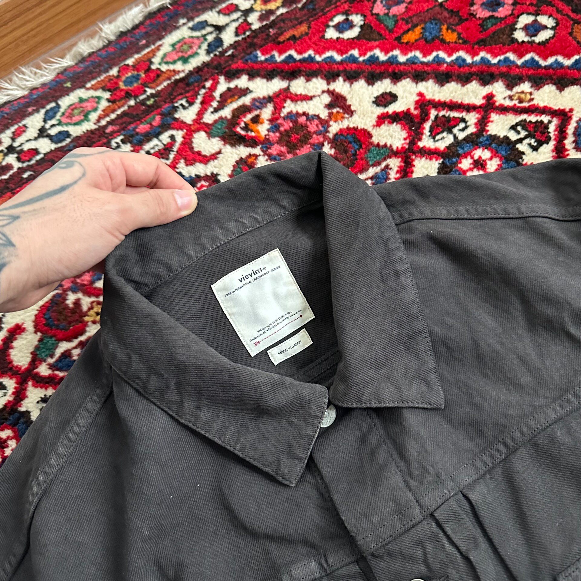 Visvim 21SS 101XX Dry Pique Jacket — detail