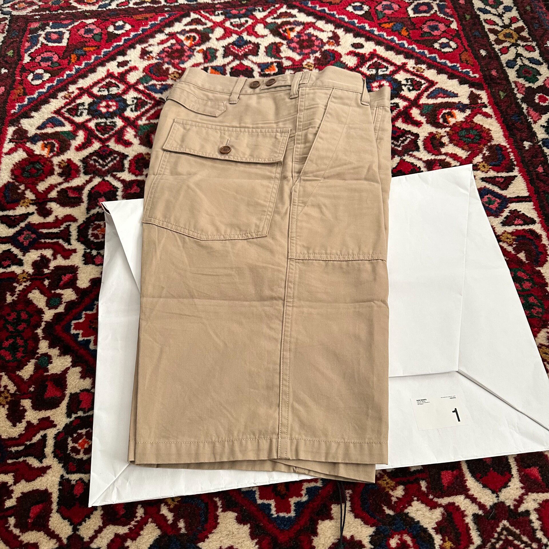Visvim 22SS ALDA Beige Casual Shorts — back