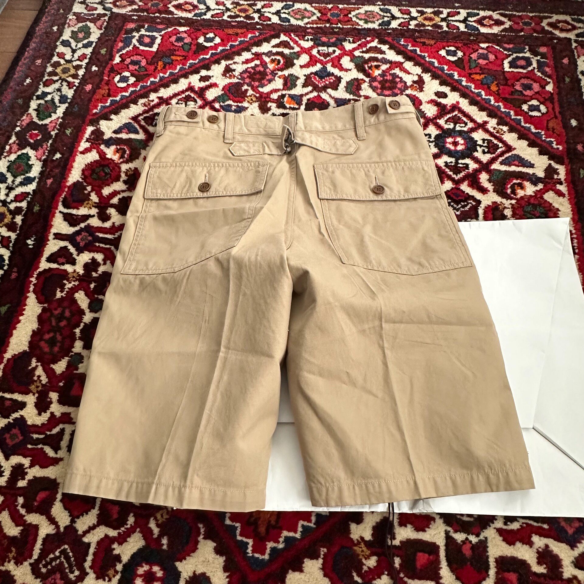 Visvim 22SS ALDA Beige Casual Shorts — front