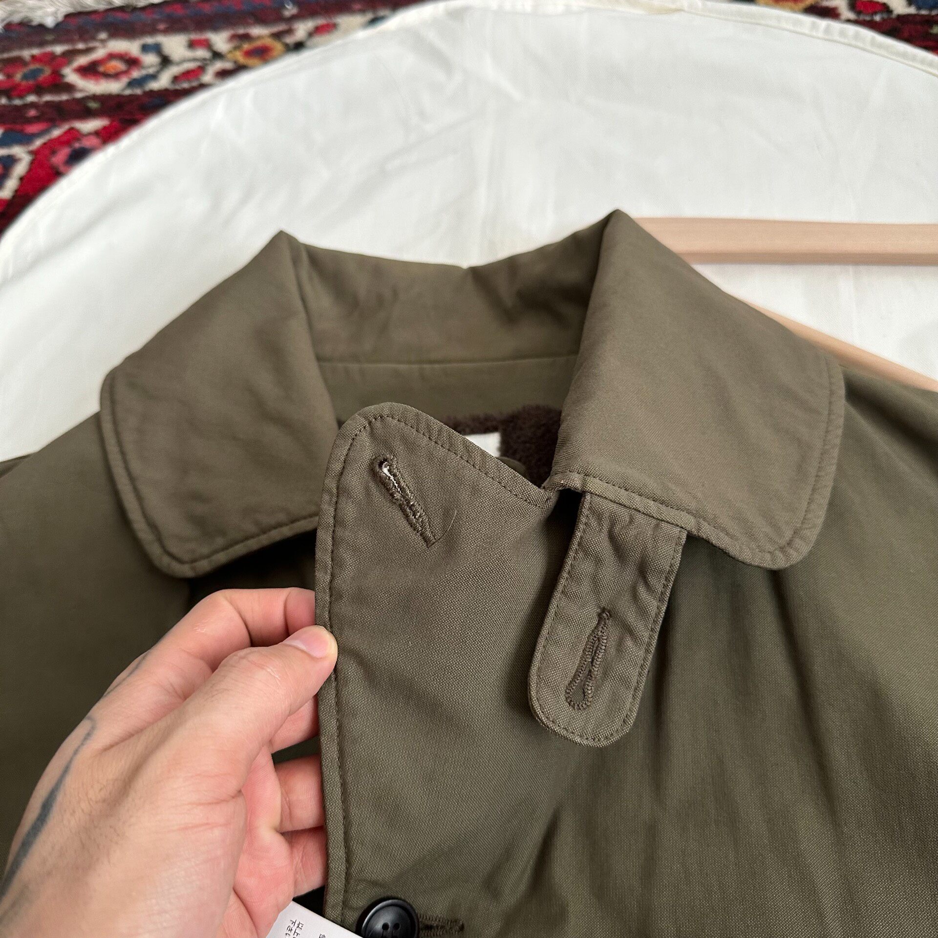 VISVIM 23SS Payback Mud-Dyed Coat — label
