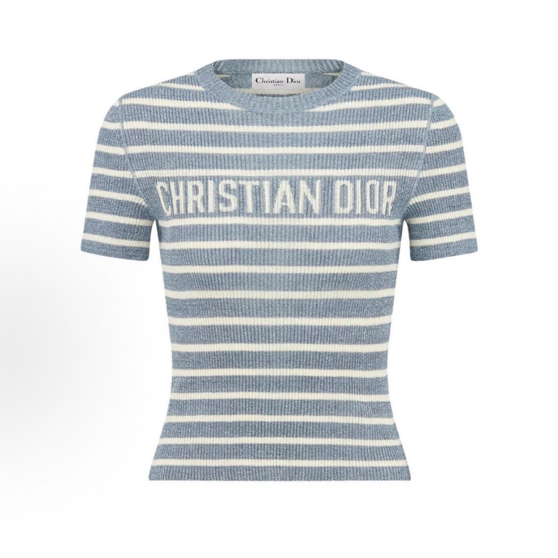 Dior FW25 Dioriviera Striped Short Sleeve Top