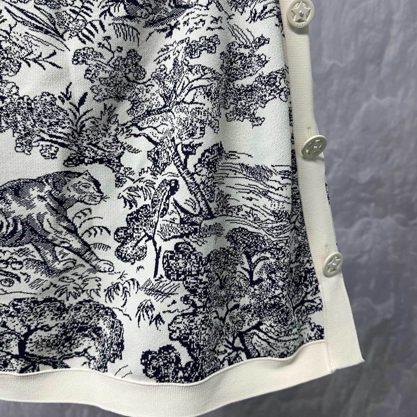 Dior Dioriviera Tiger Print Mini Skirt — back