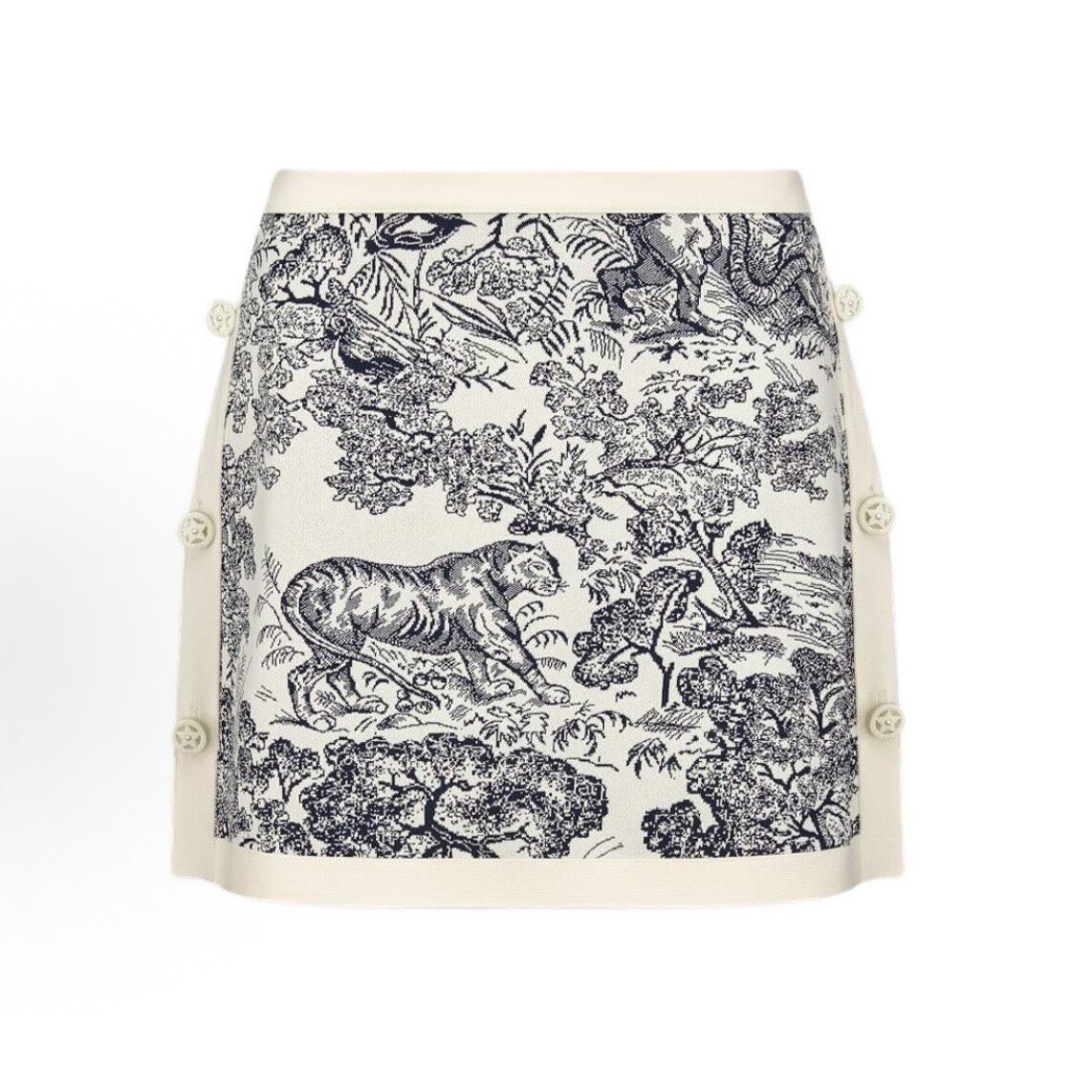Dior Dioriviera Tiger Print Mini Skirt