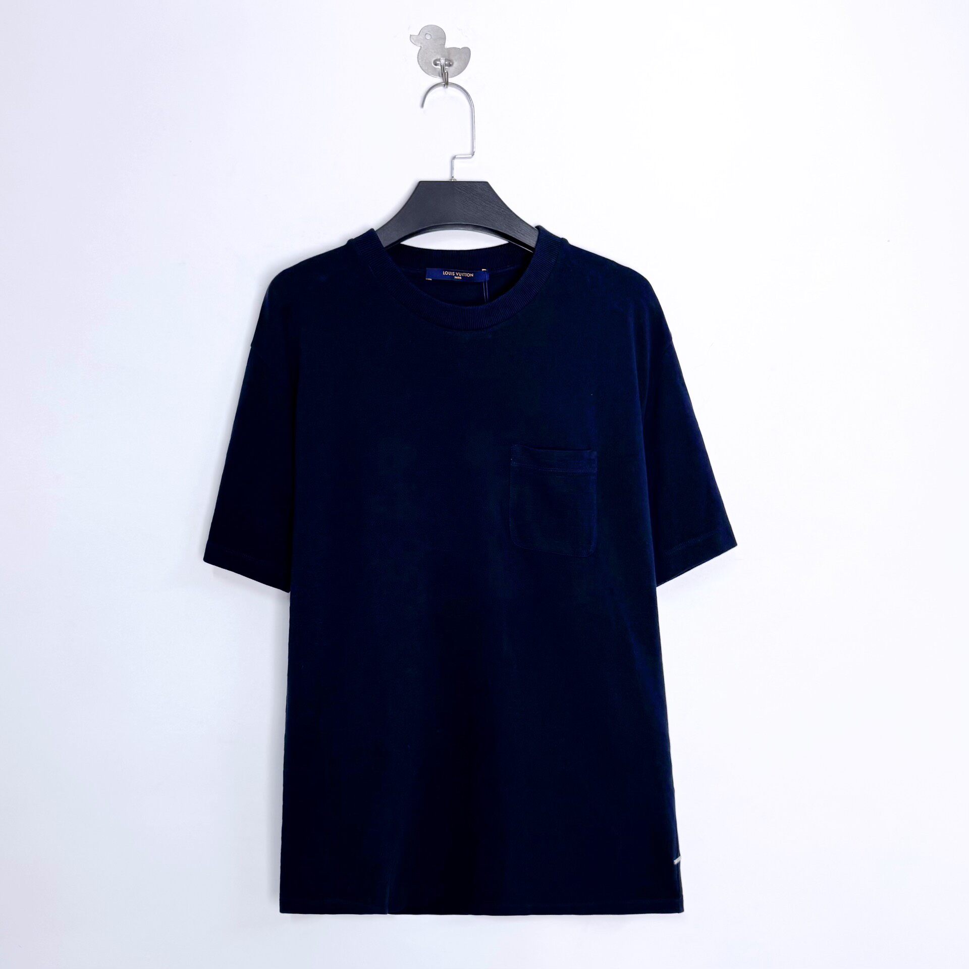 Louis Vuitton Navy Check Short Sleeve T-Shirt