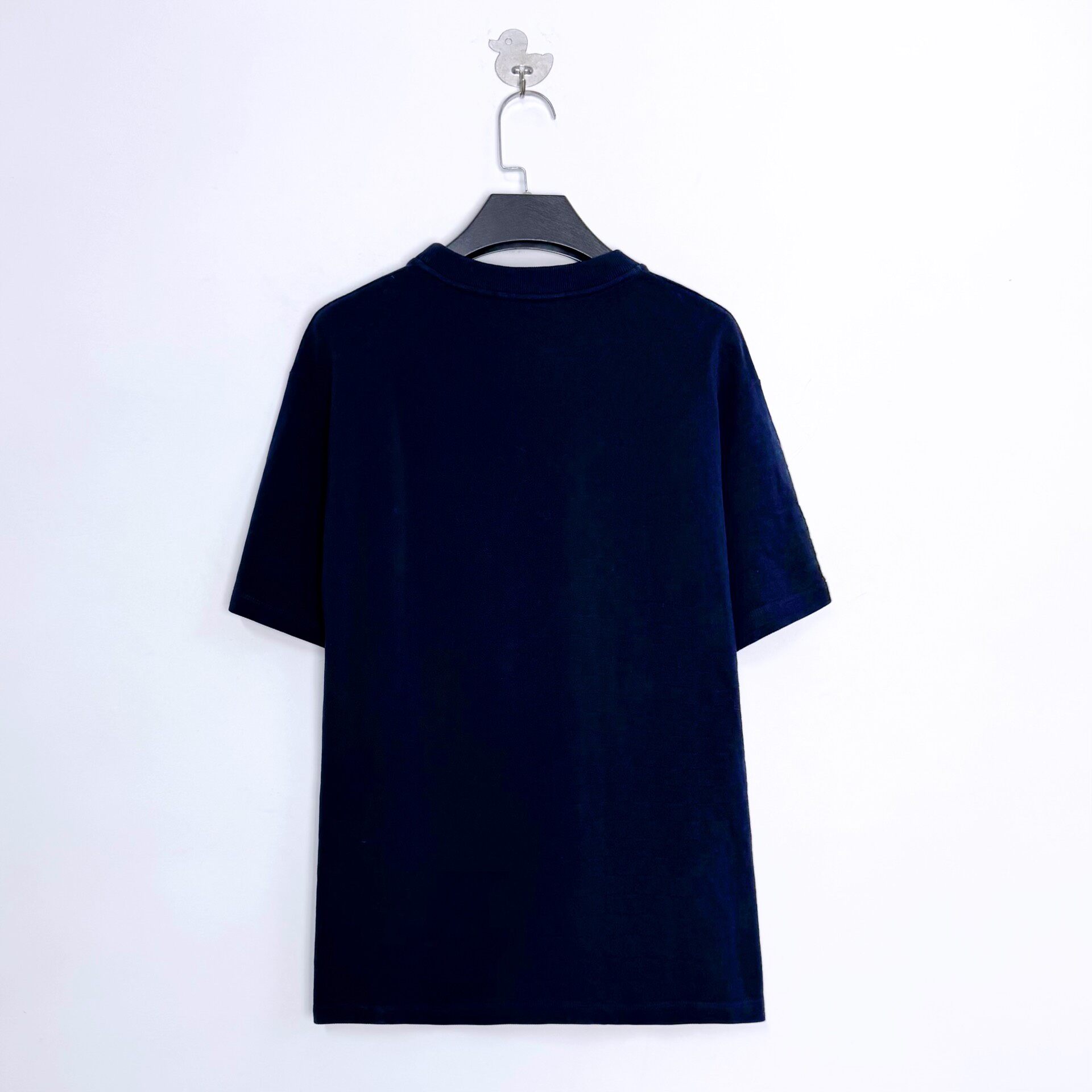 Louis Vuitton Navy Check Short Sleeve T-Shirt — front