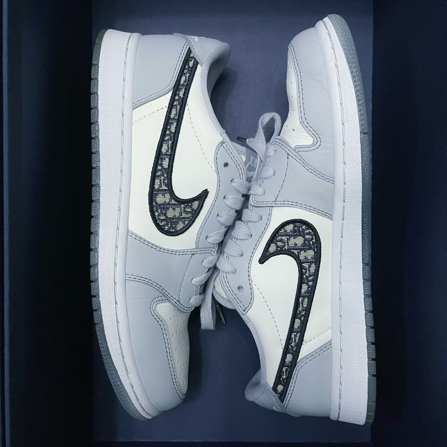 Dior x Air Jordan 1 Low Sneakers — back