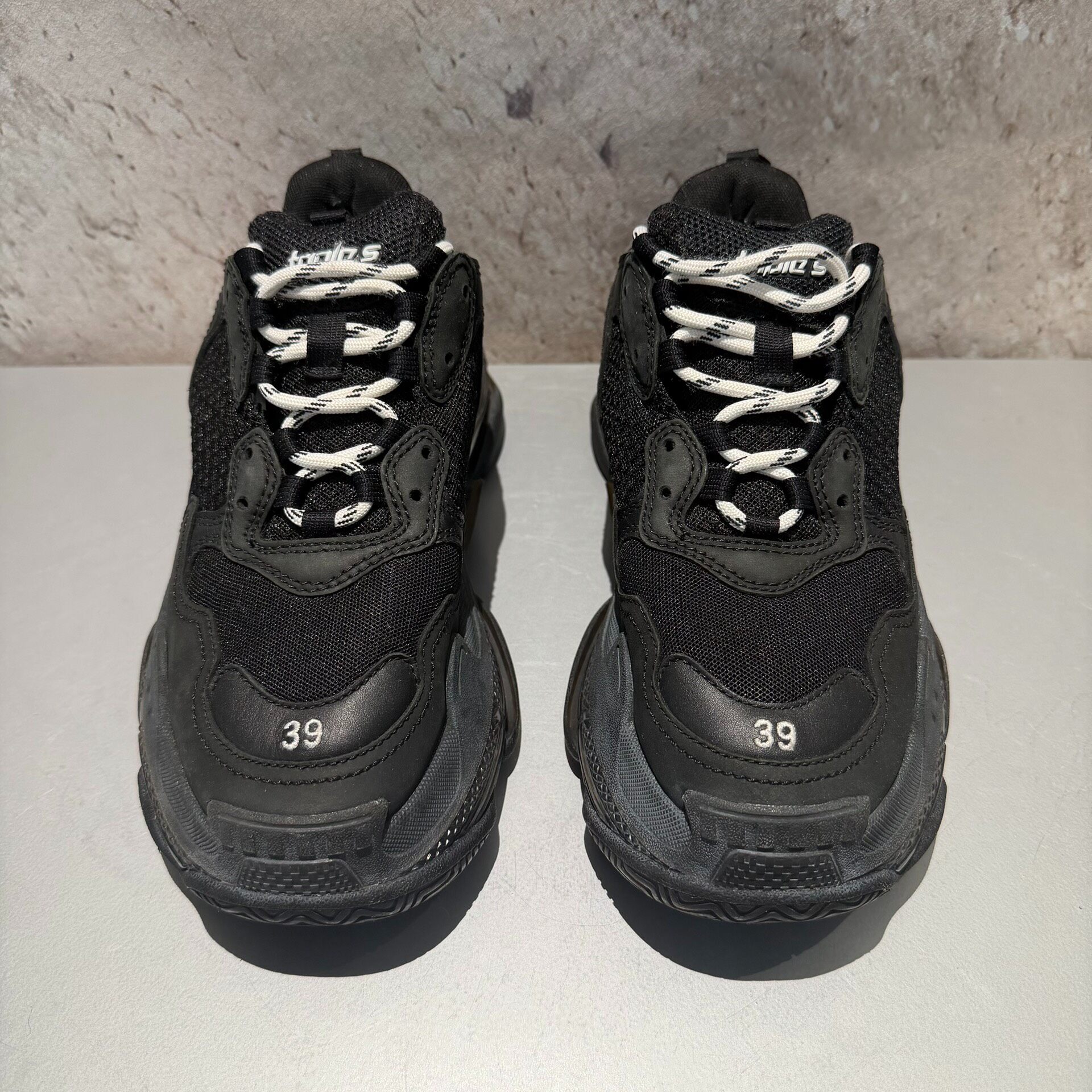Balenciaga Triple S Black Sneakers — front
