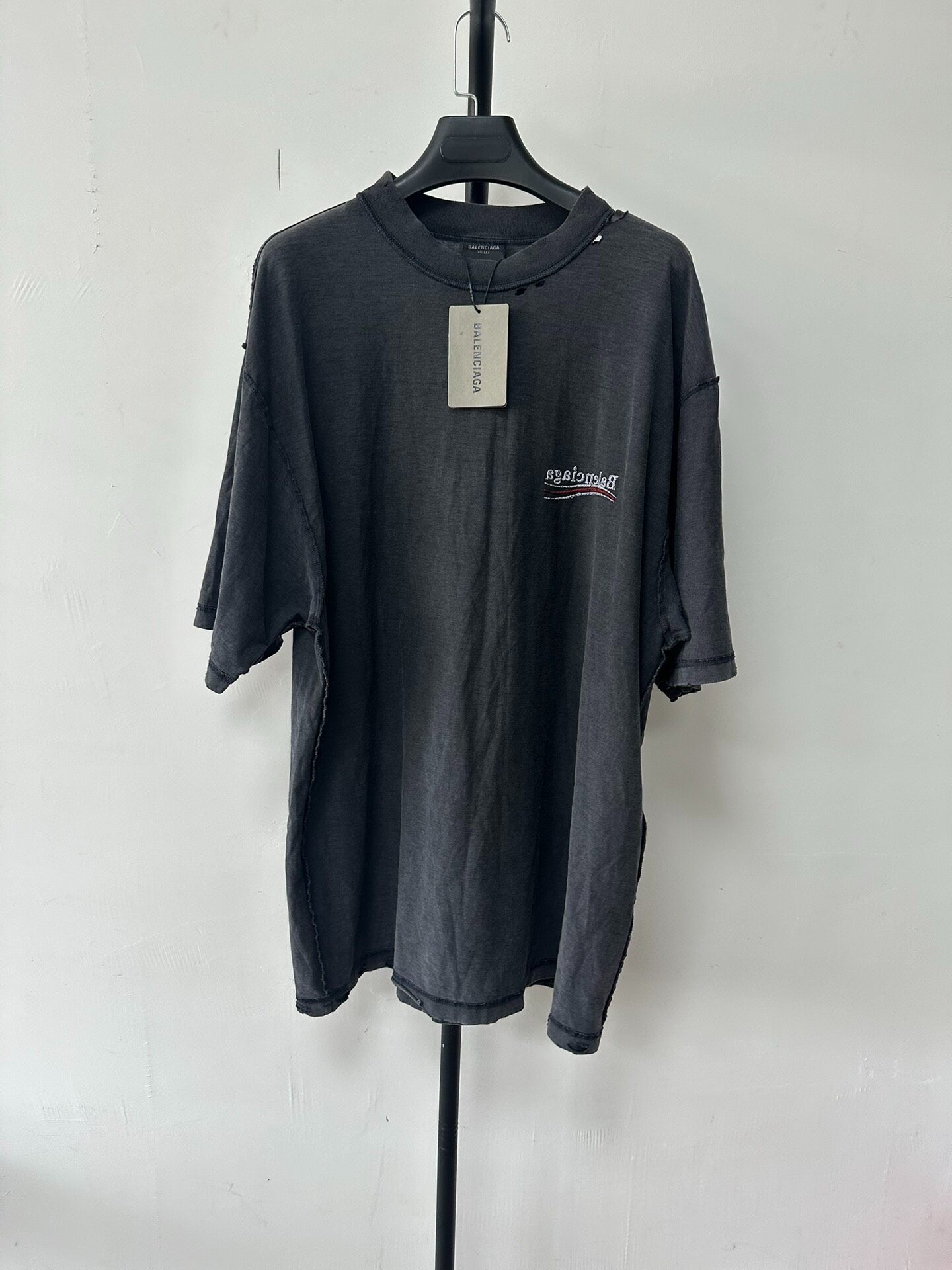 Balenciaga Men’s Logo Short Sleeve T-Shirt