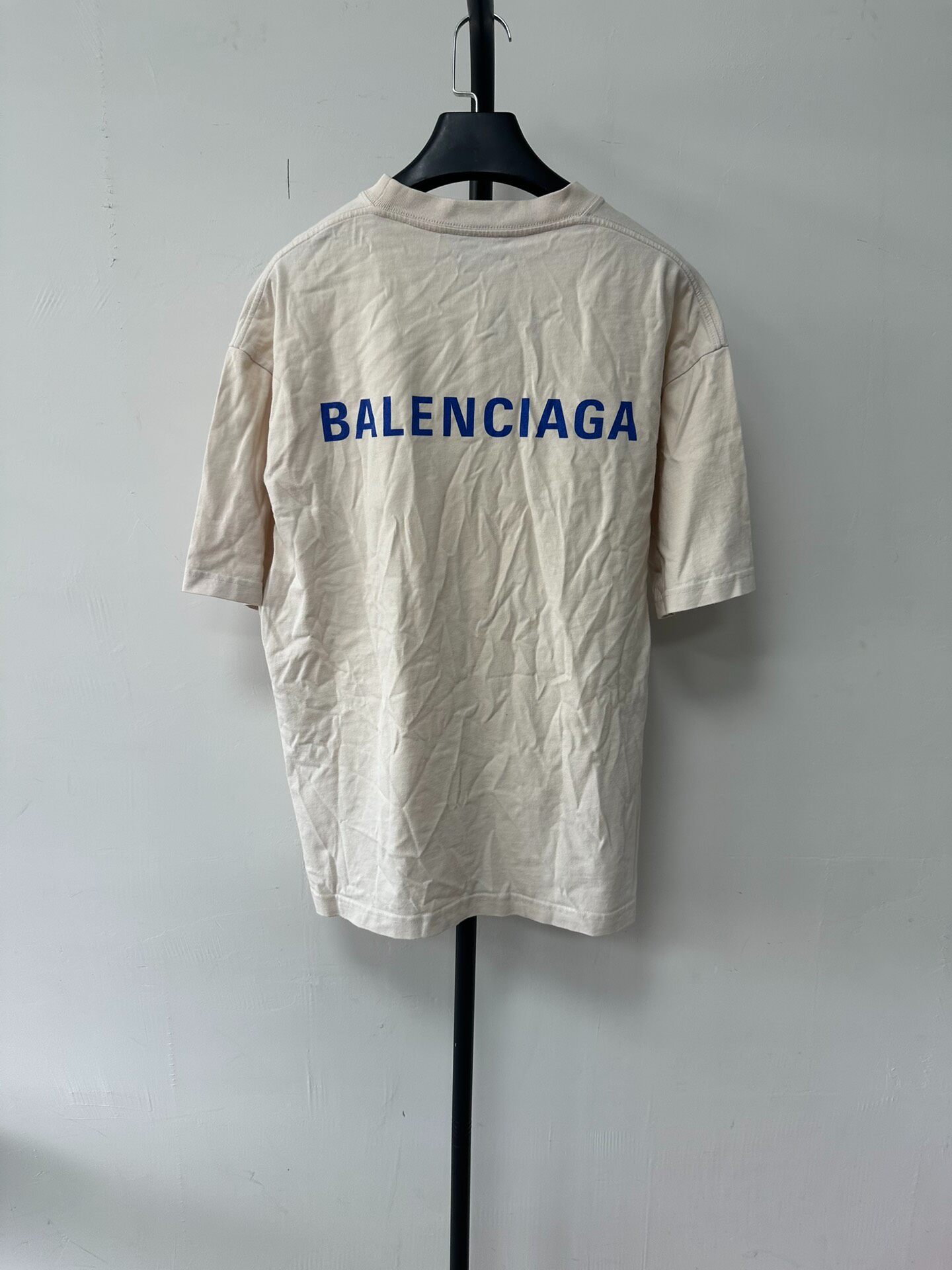 Balenciaga Logo Print Short Sleeve T-Shirt — front