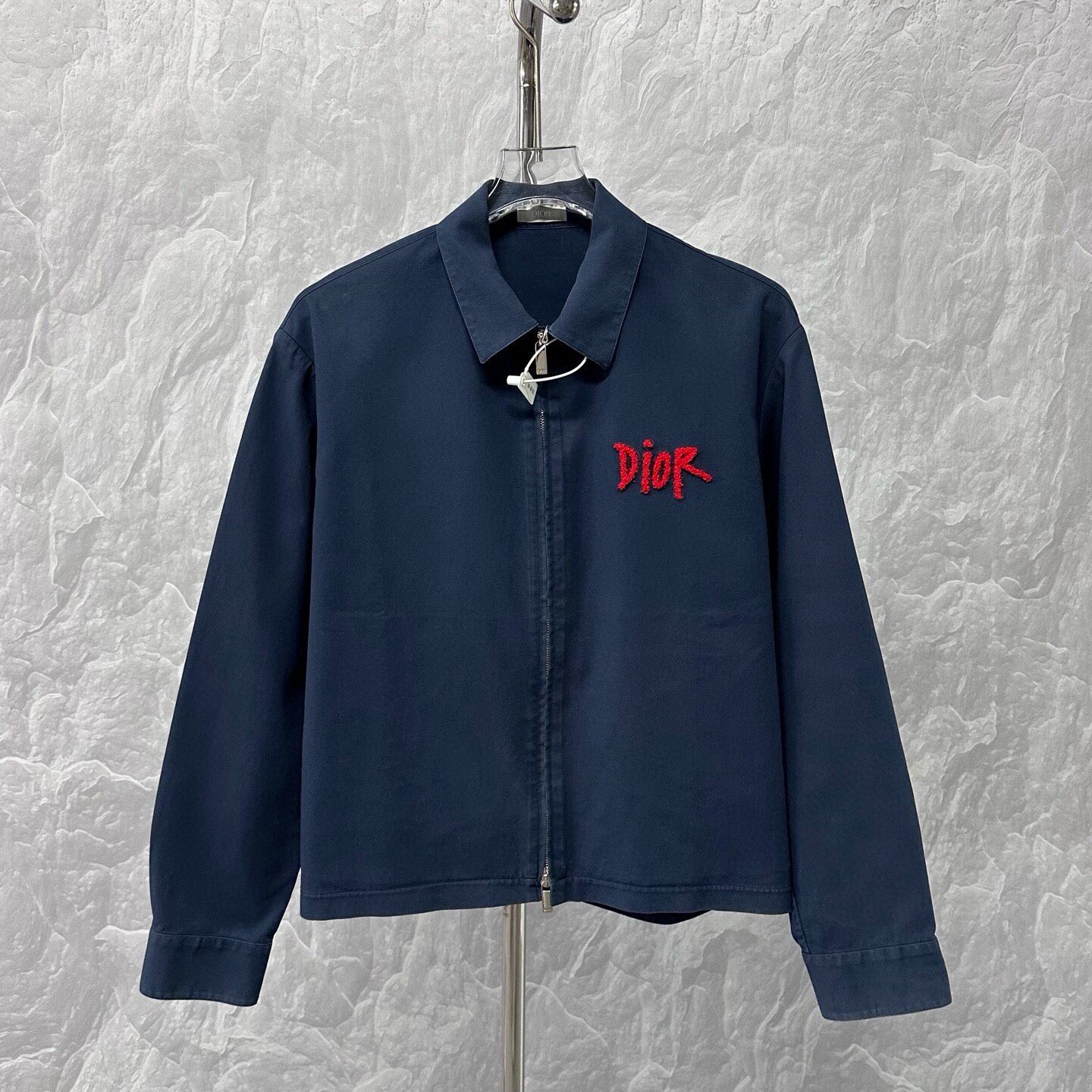 Dior x Stussy Navy Zip Jacket
