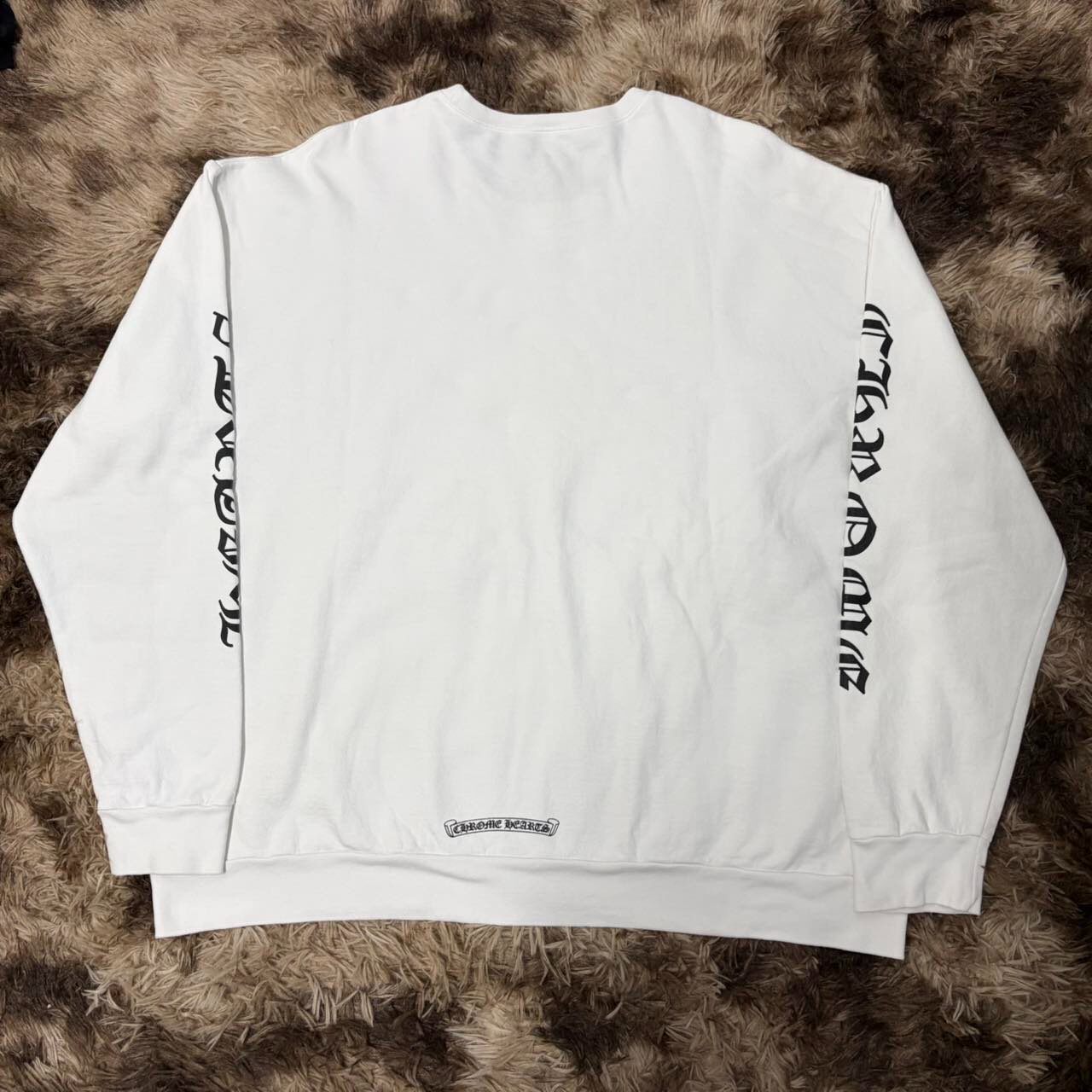 Chrome Hearts White Long-Sleeve Sweatshirt — front