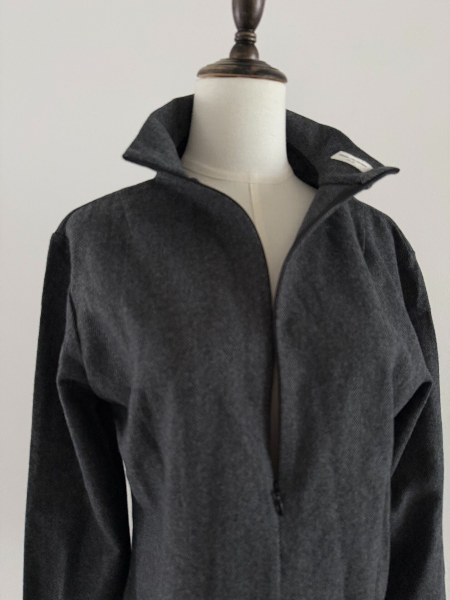 Dries Van Noten Herringbone Half-zip Top