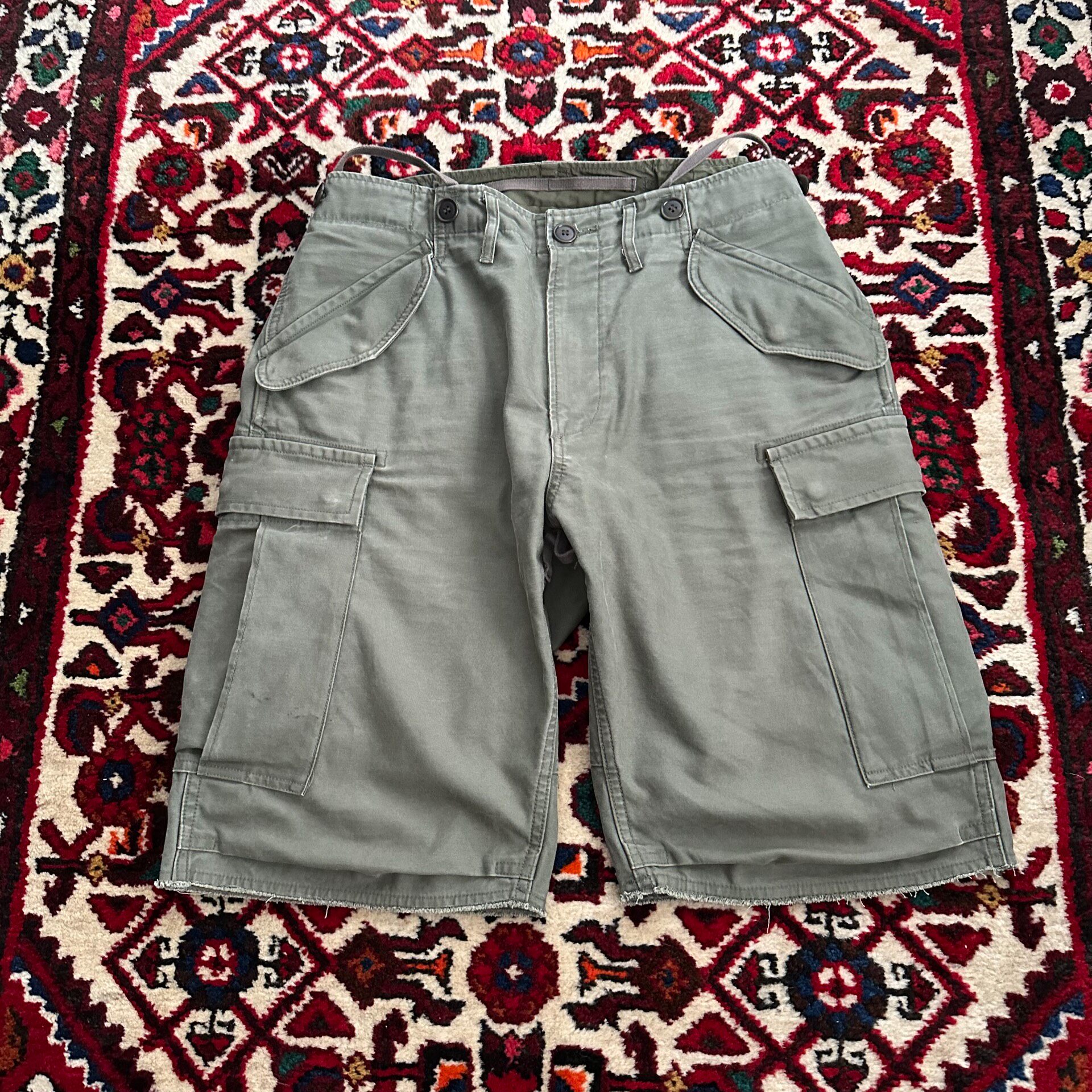 Visvim Eiger Olive Cargo Shorts