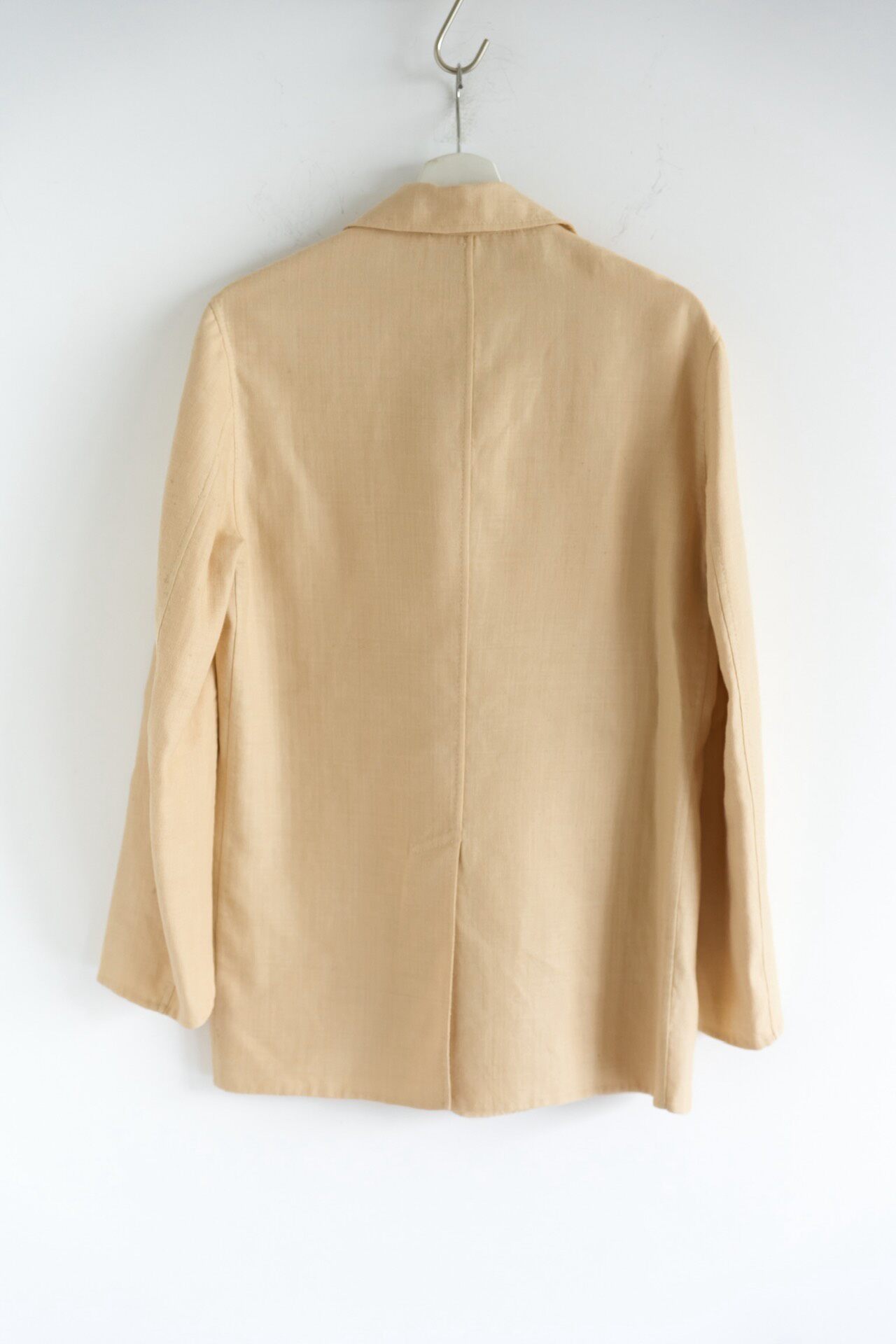 Loro Piana Beige Cashmere-Linen Driving Jacket — detail