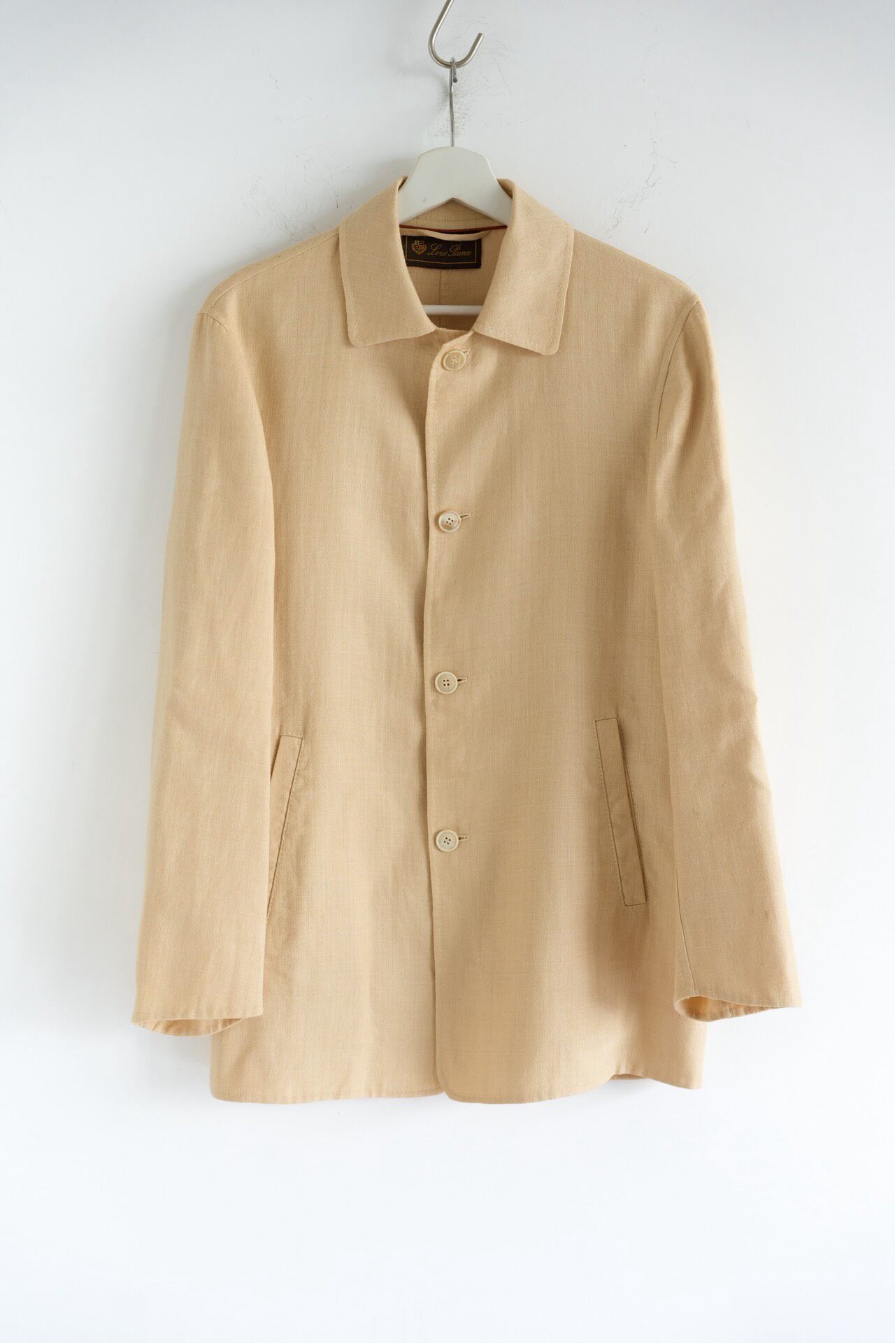 Loro Piana Beige Cashmere-Linen Driving Jacket