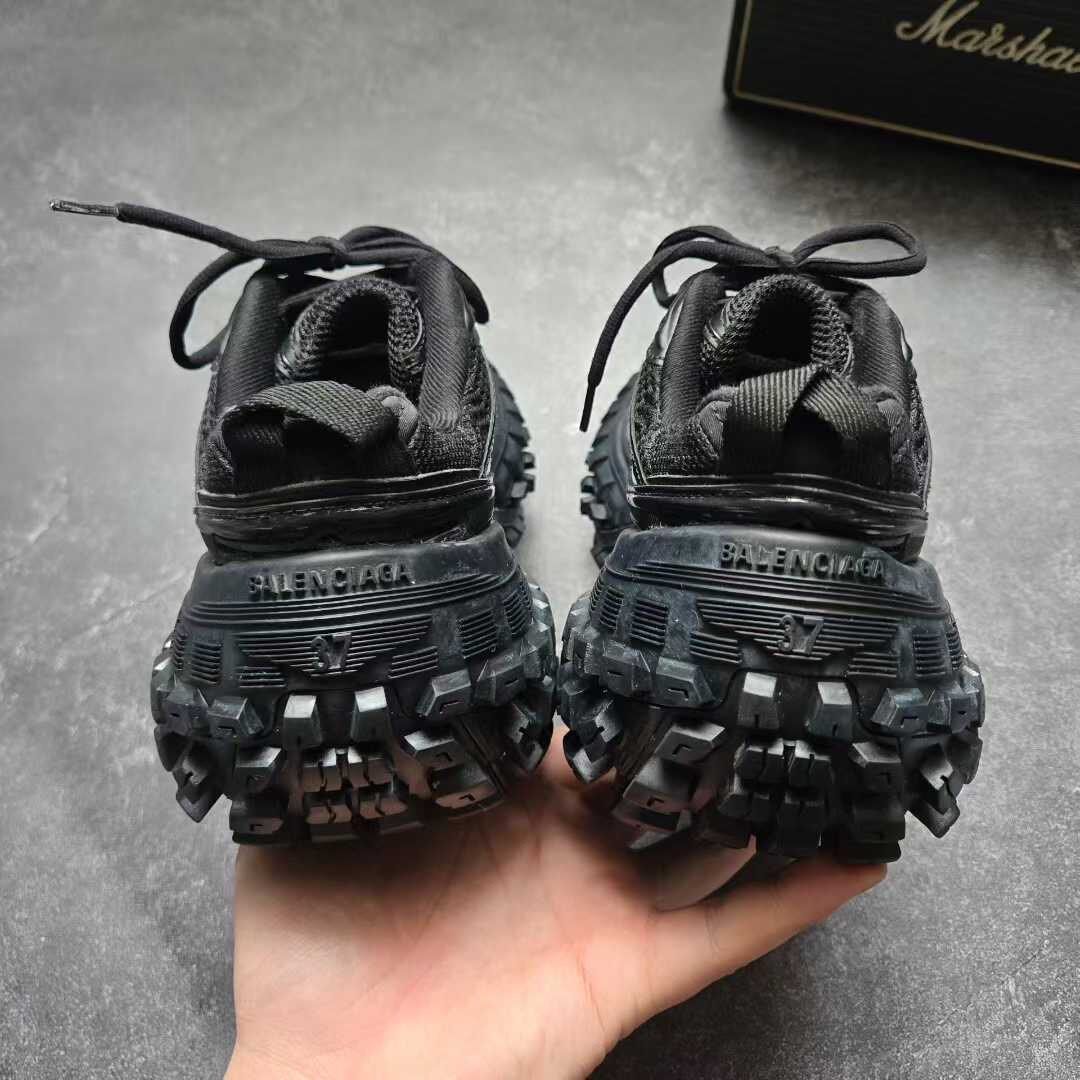 Balenciaga Defender Black Sneakers — back