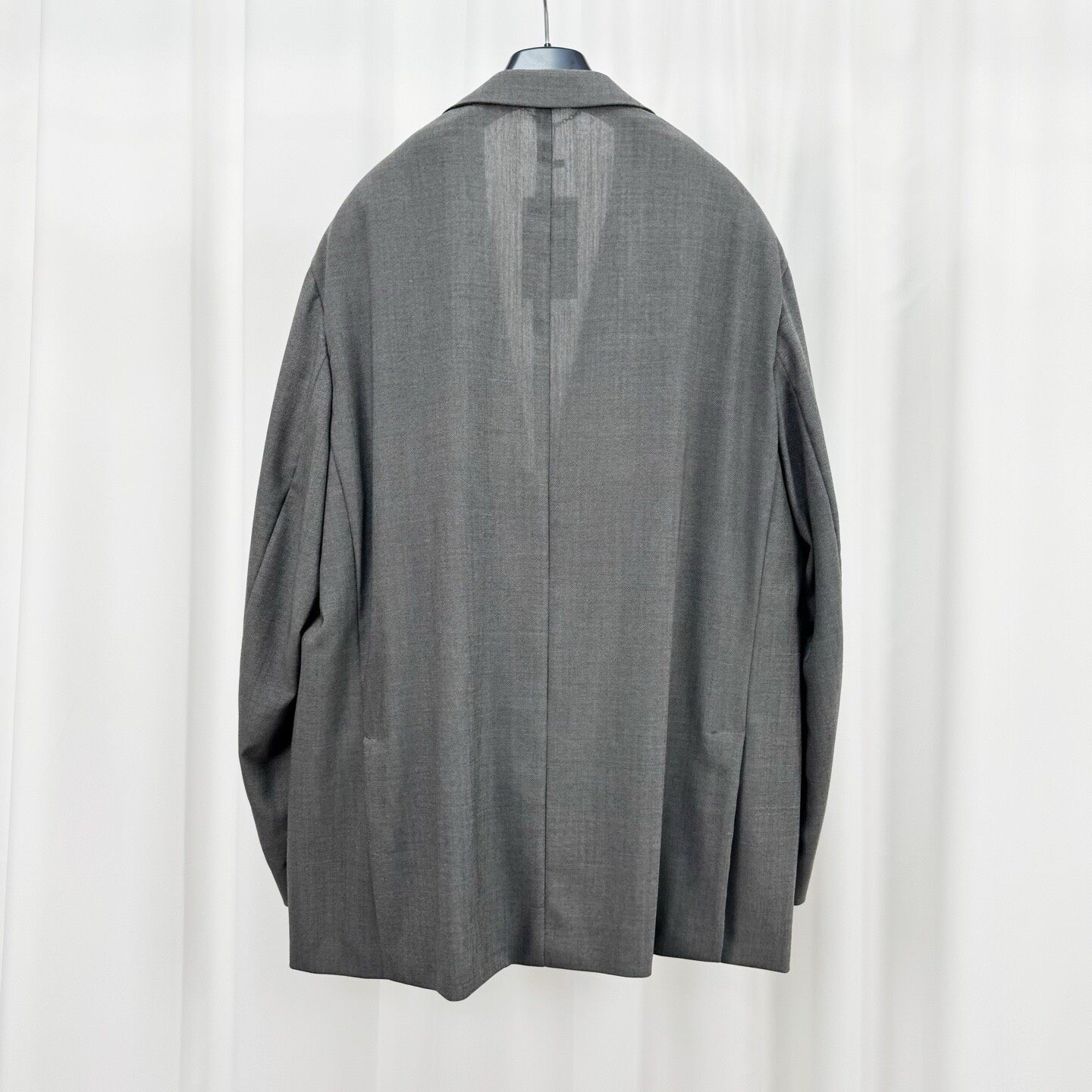 Louis Vuitton Show Blue-Gray Wool Blazer — front