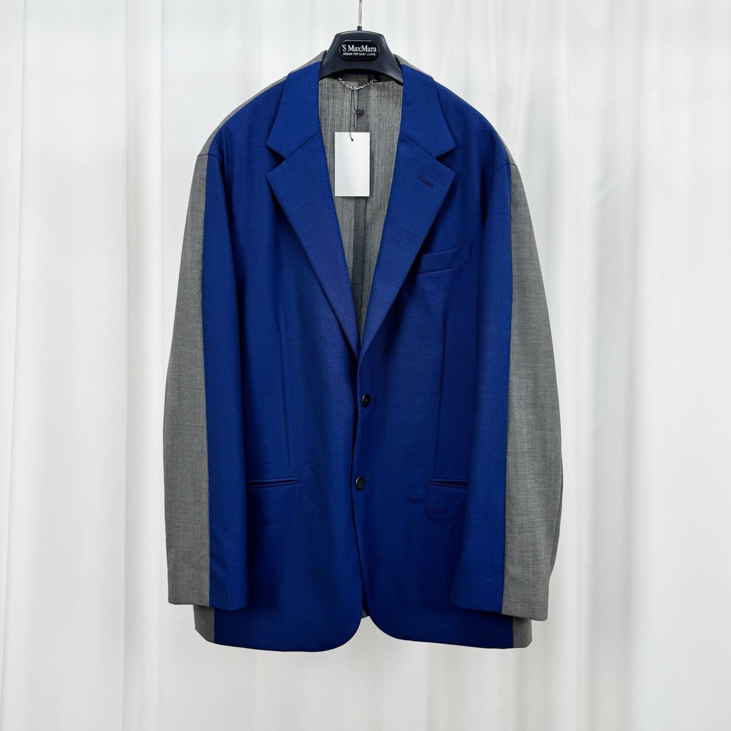 Louis Vuitton Show Blue-Gray Wool Blazer