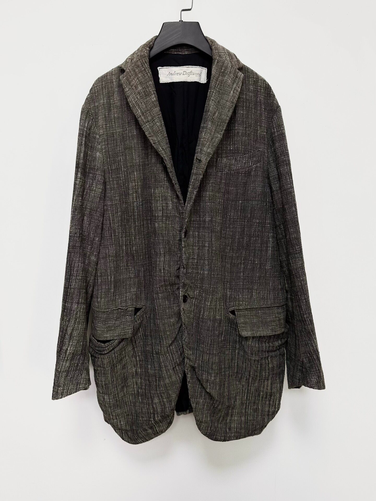 Andrew Driftwood Textured Linen Jacket