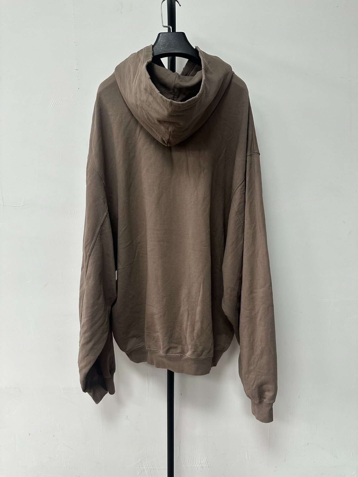 Balenciaga Taupe Loose Hoodie — front