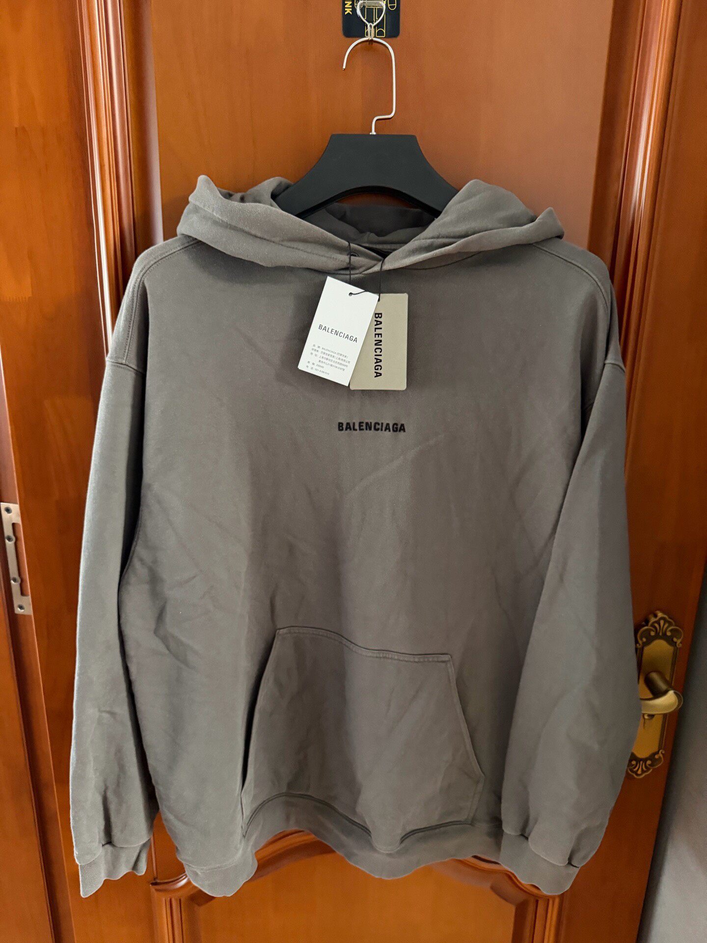 Balenciaga Gray Hoodie Size M New With Tags