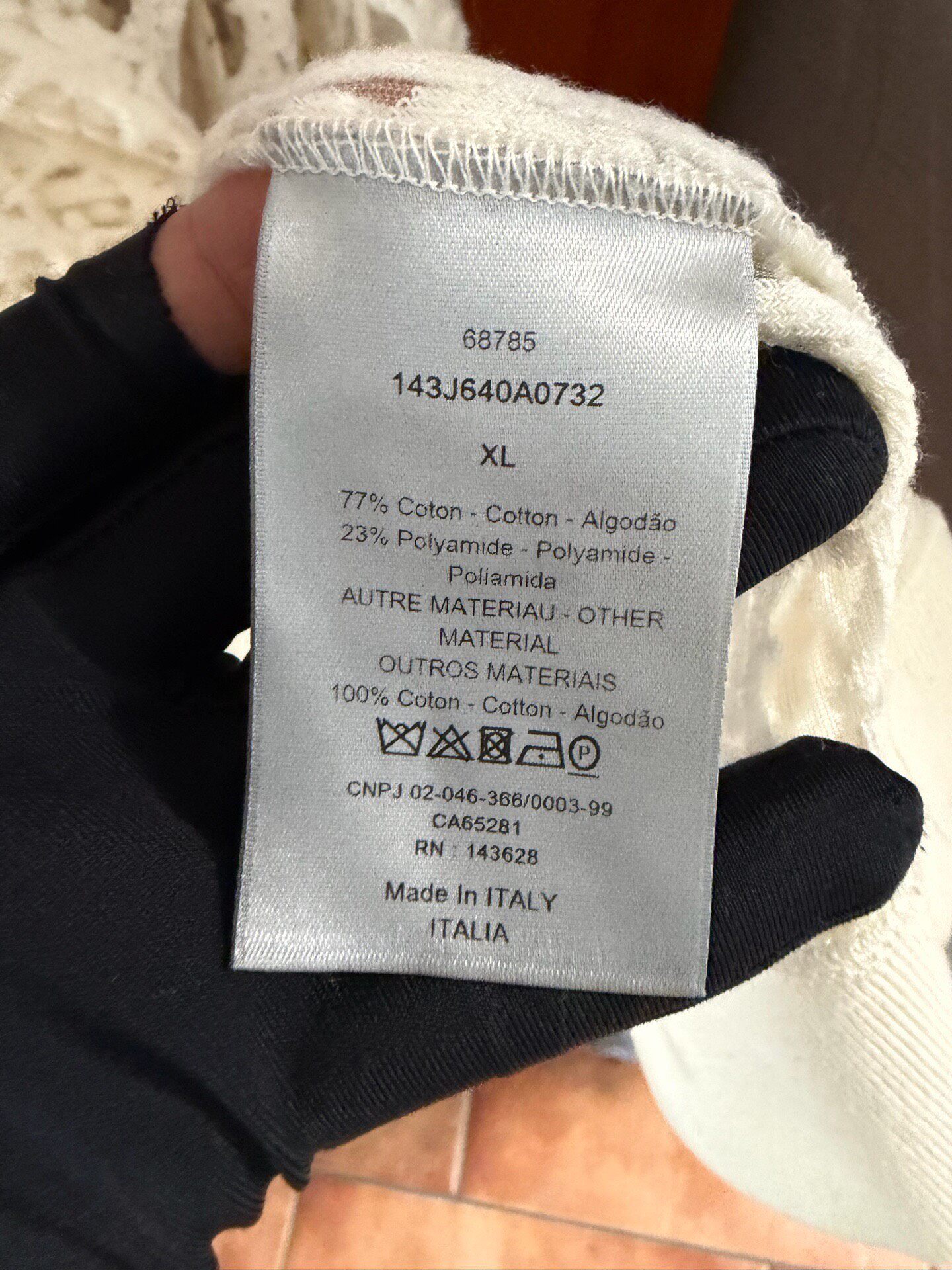 Dior Sheer Monogram High-Neck Top — back