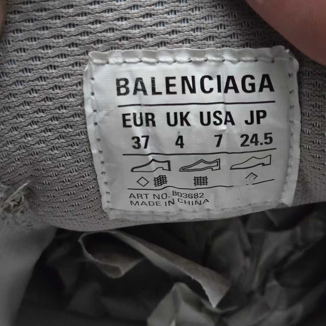 Balenciaga Stapler Gray Dad Sneakers — label