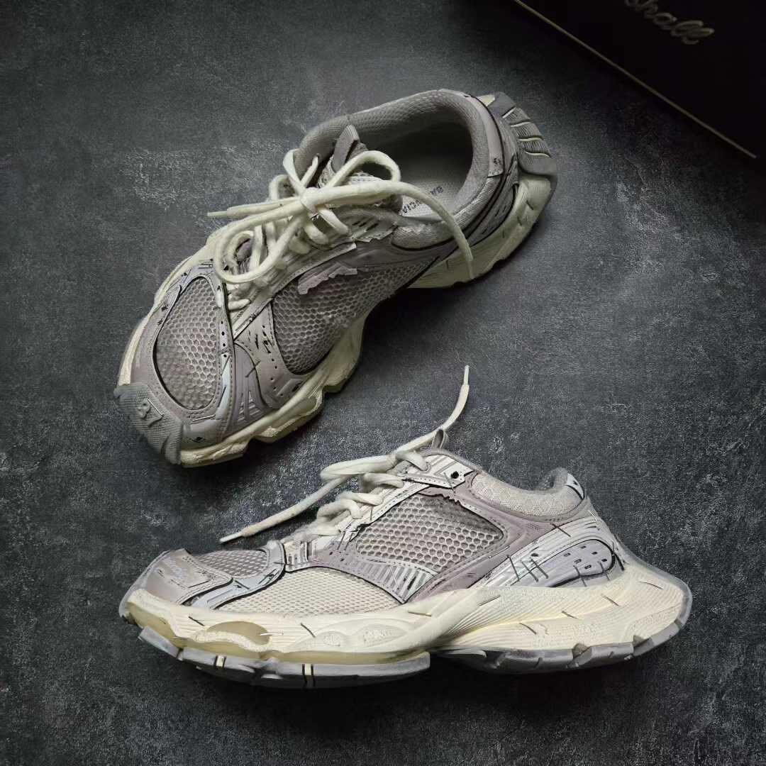 Balenciaga Stapler Gray Dad Sneakers — back