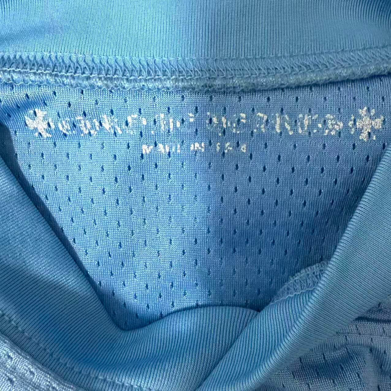 Chrome Hearts Blue Mesh Hockey Jersey — detail