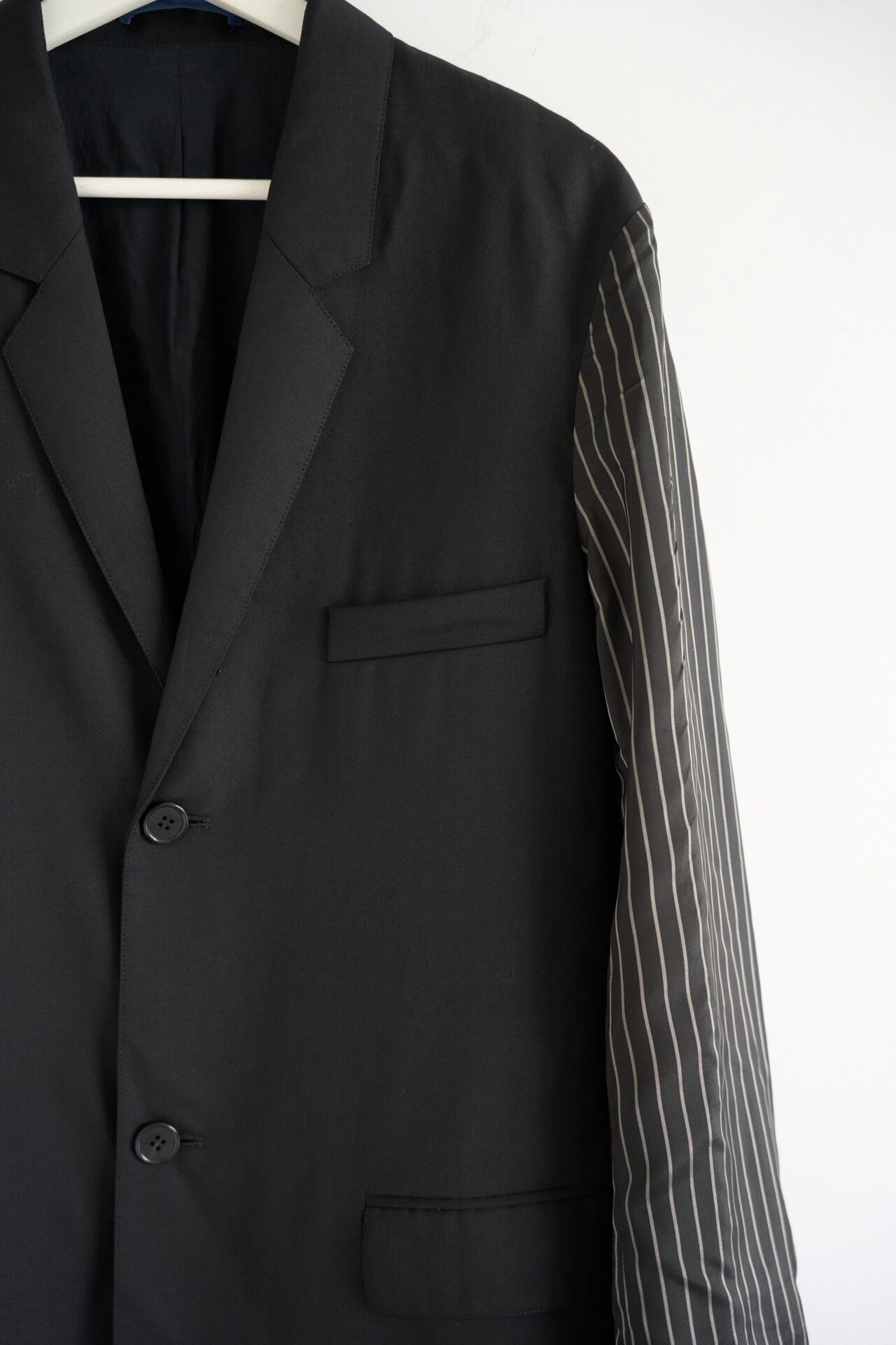 Marni 14AW Striped Sleeve Wool Blazer — back