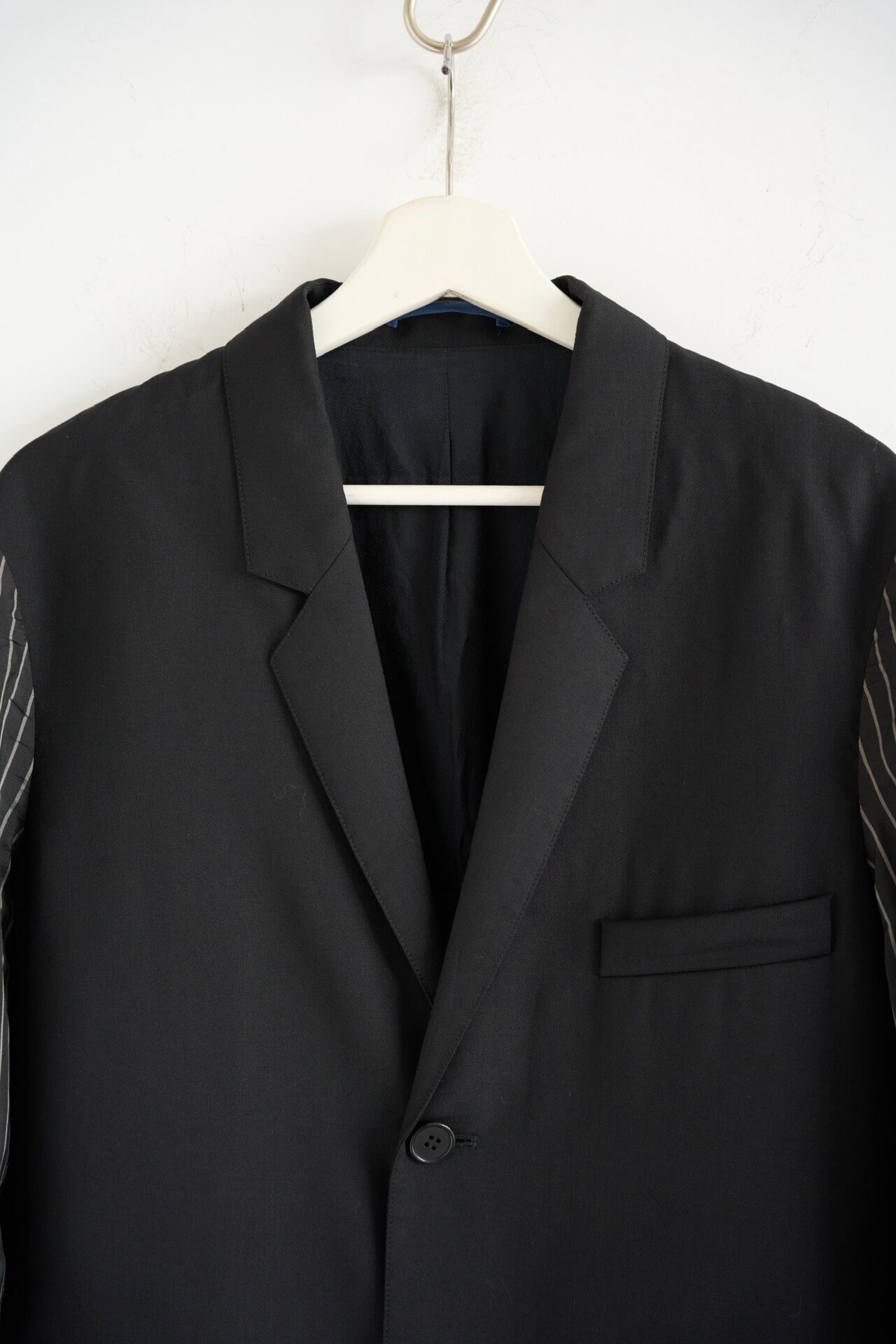 Marni 14AW Striped Sleeve Wool Blazer — detail