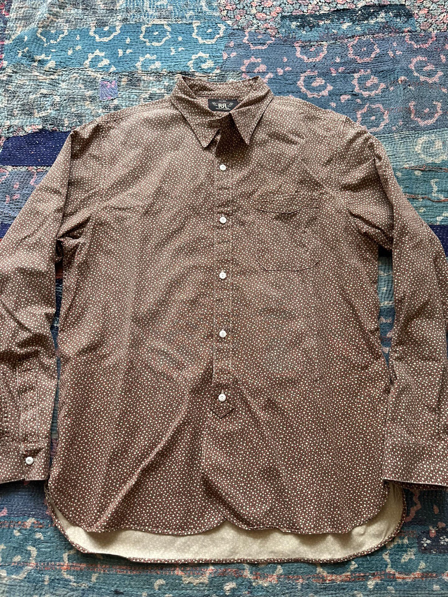 RRL Star Dot Pattern Long Sleeve Shirt