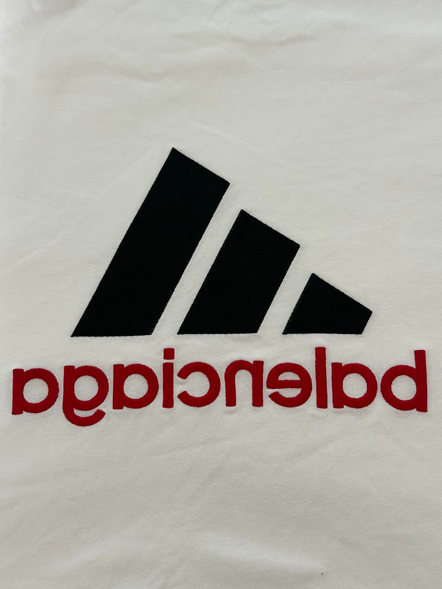 Adidas x Balenciaga Oversized T-Shirt — detail