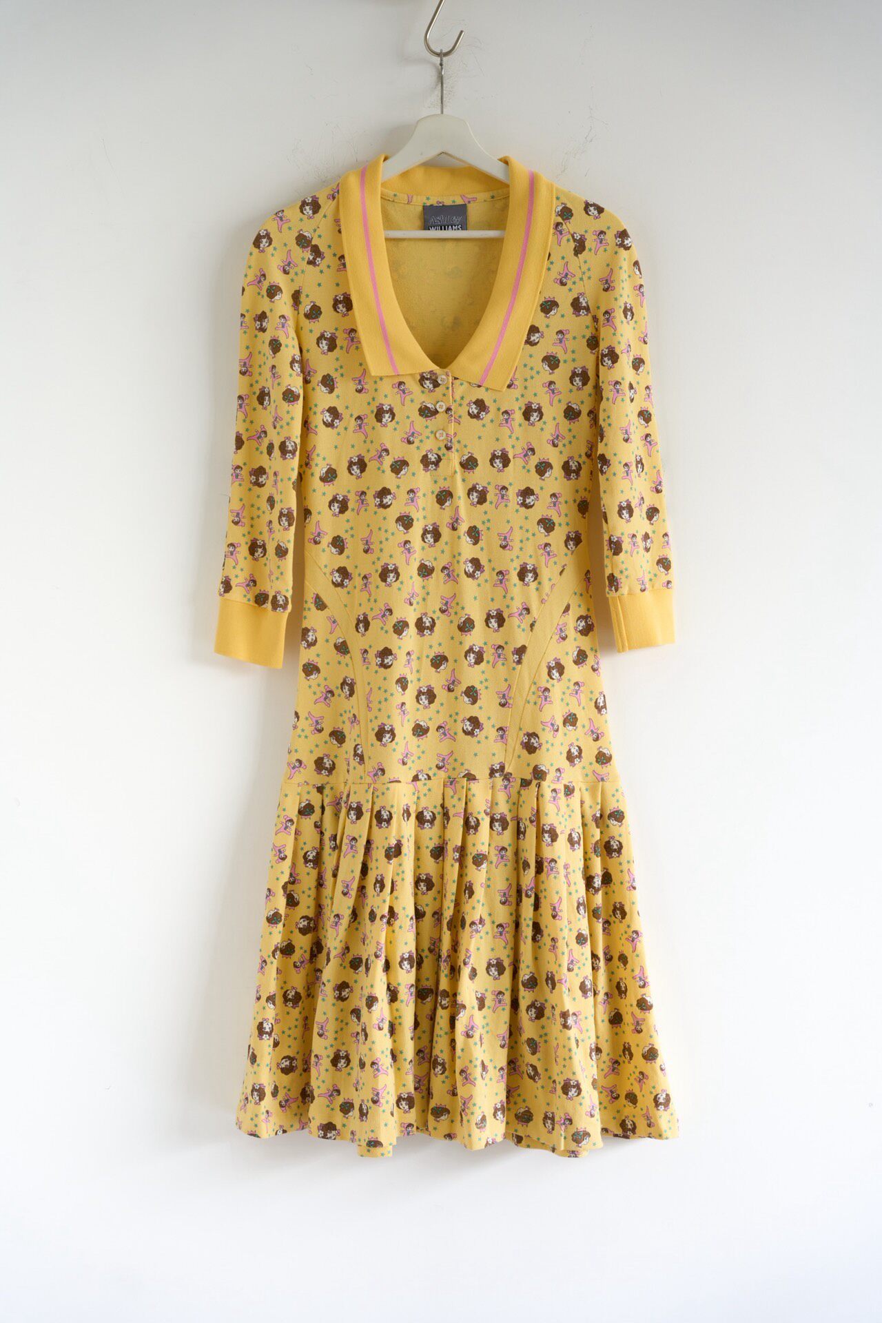Ashley Williams Anime Pleated Yellow Dress