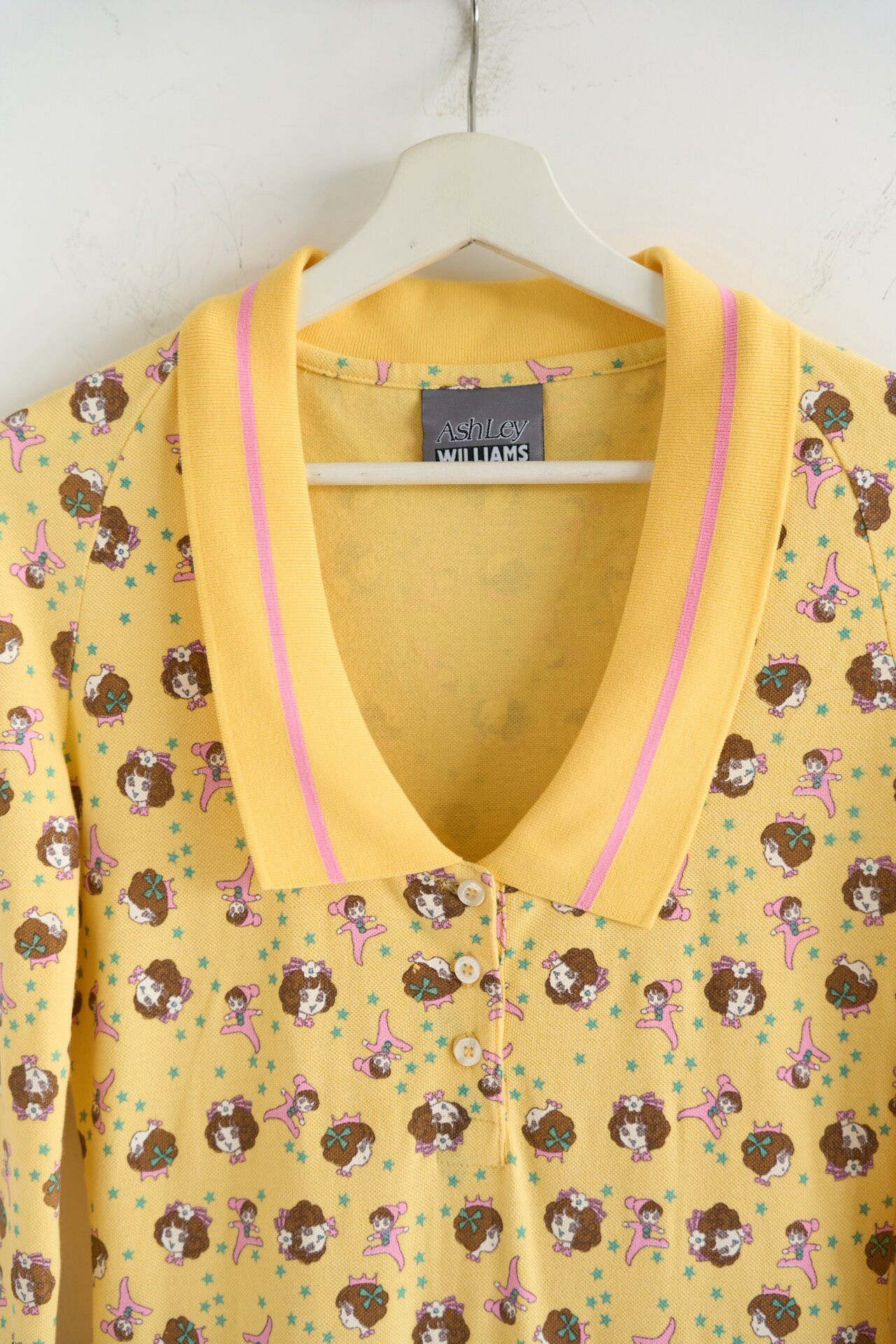Ashley Williams Anime Pleated Yellow Dress — detail