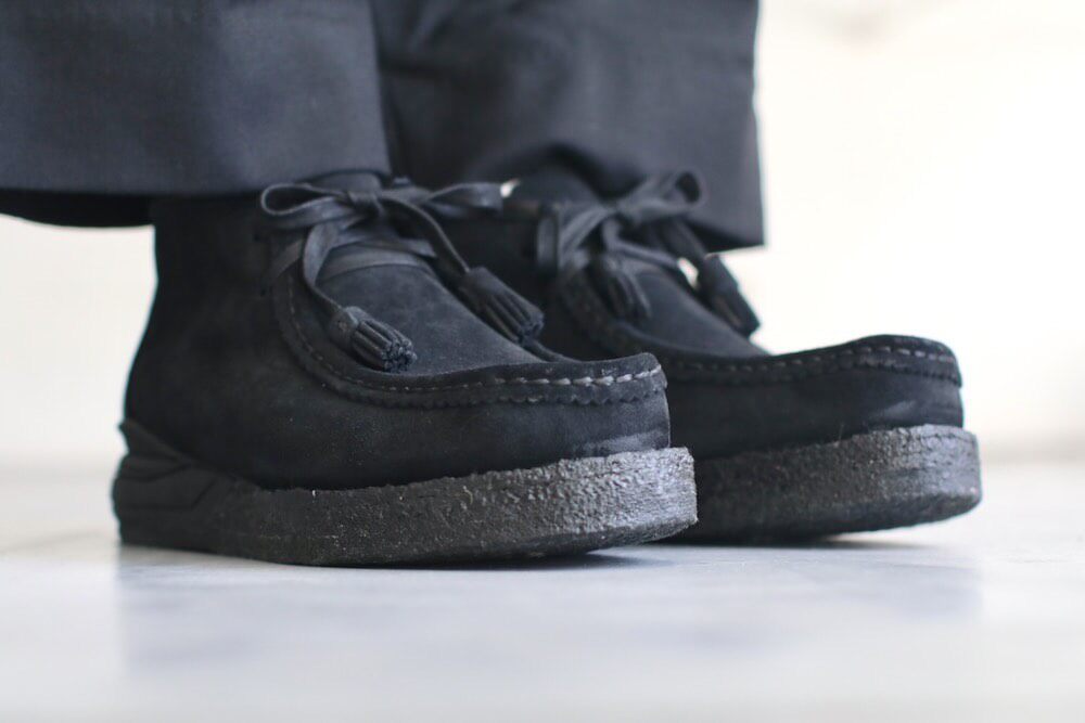 Visvim Beuys Trekker-Folk Black Shoes — back