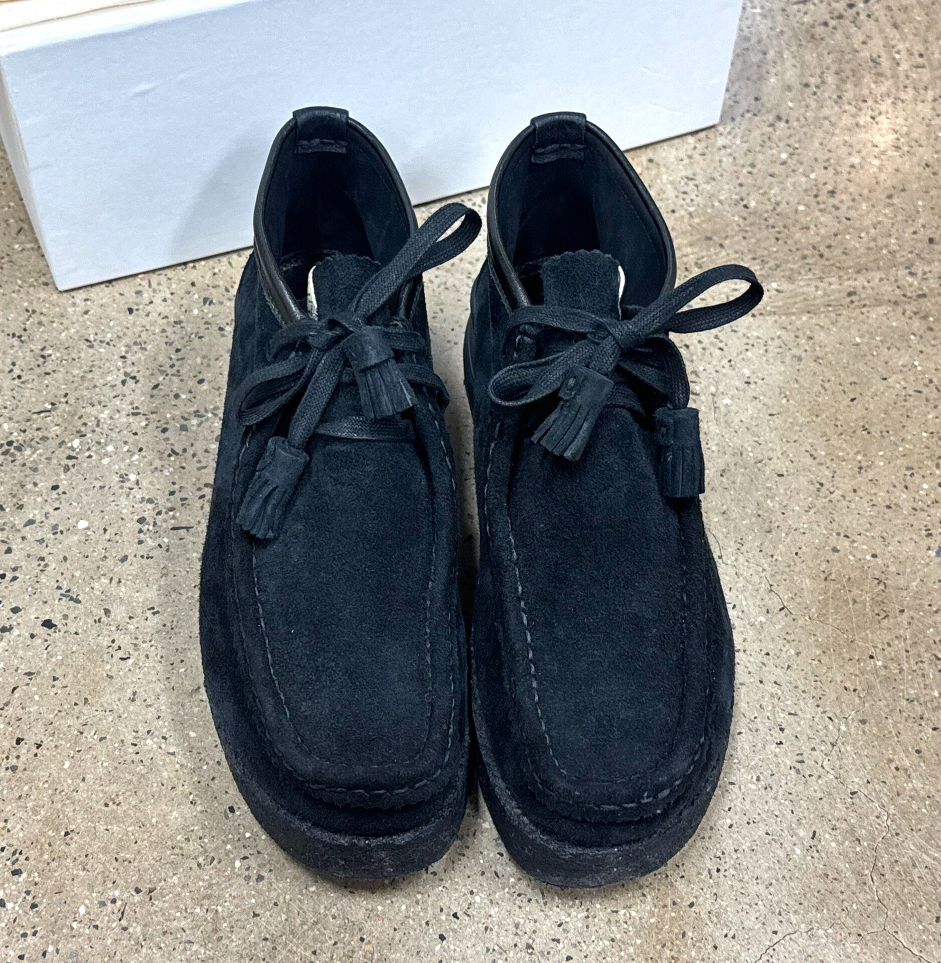 Visvim Beuys Trekker-Folk Black Shoes — front
