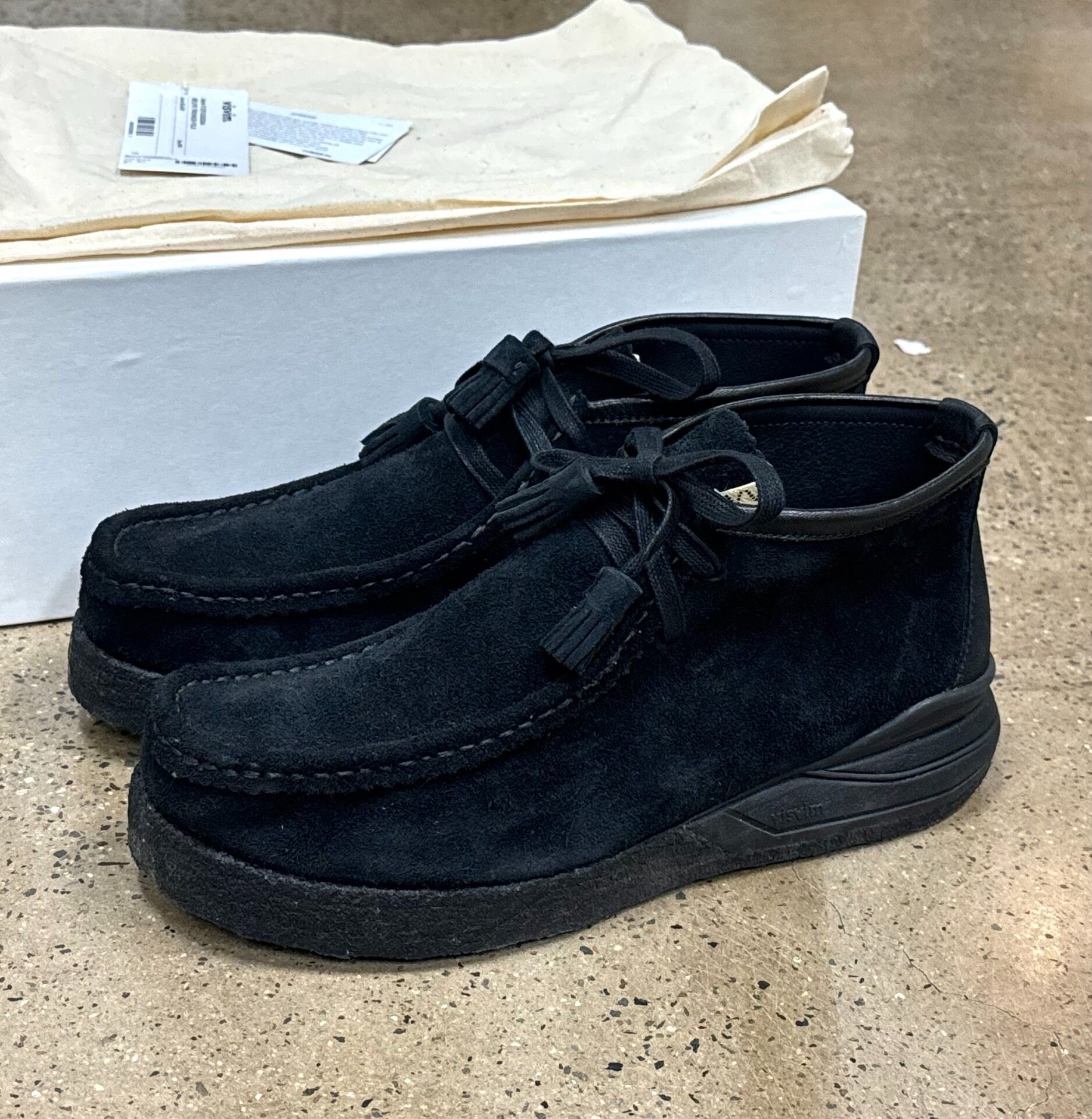 Visvim Beuys Trekker-Folk Black Shoes