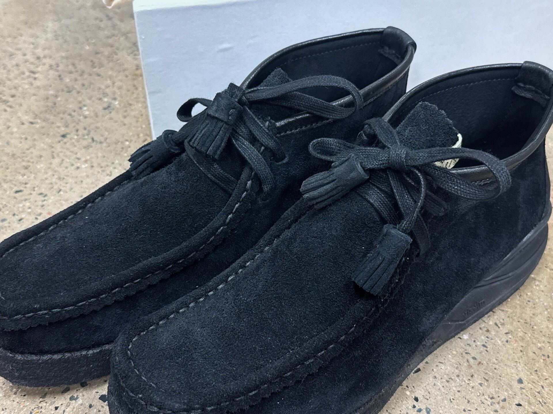 Visvim Beuys Trekker-Folk Black Shoes — label