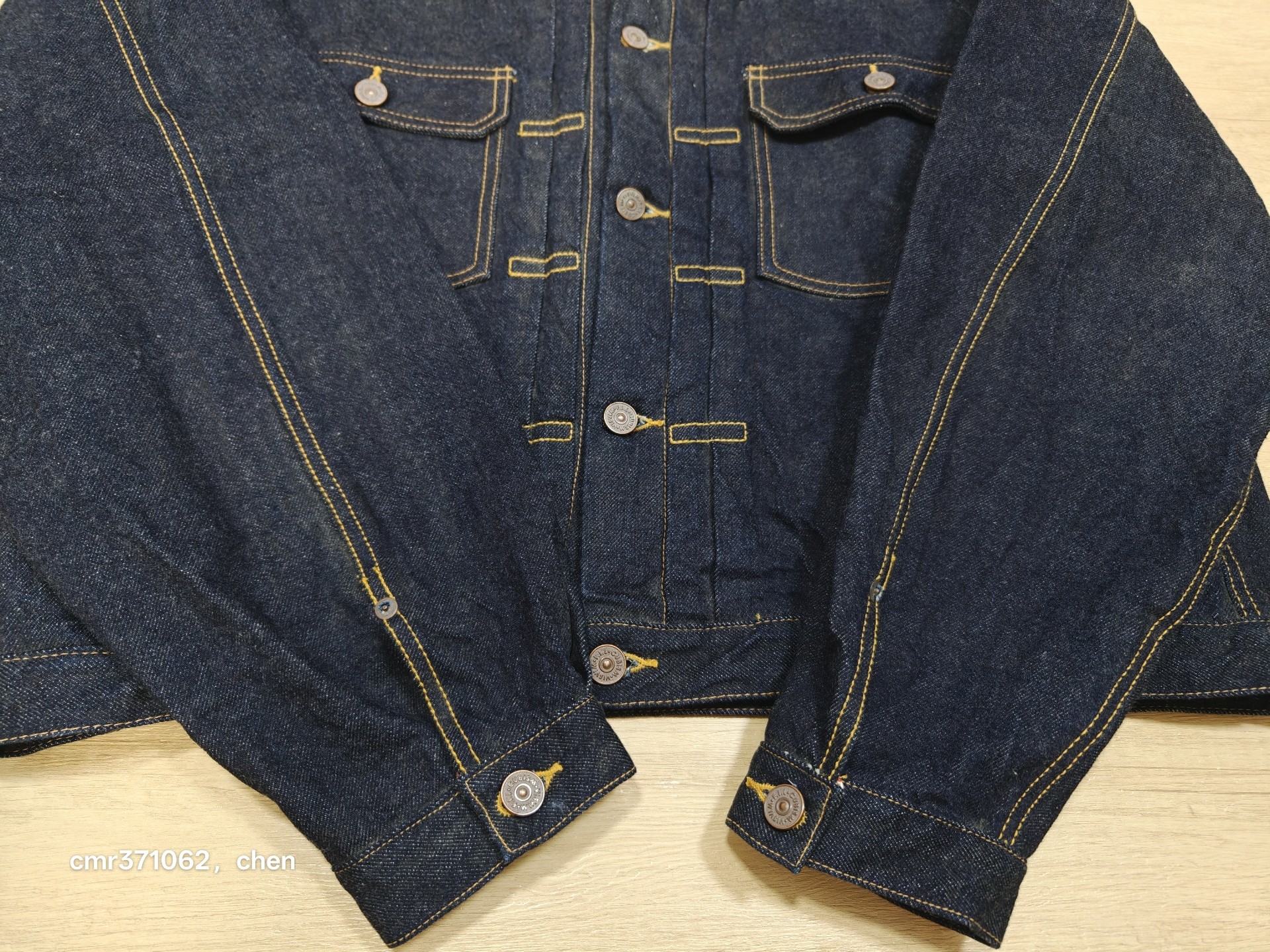 Visvim 25AW 101XX Raw Denim Jacket — label