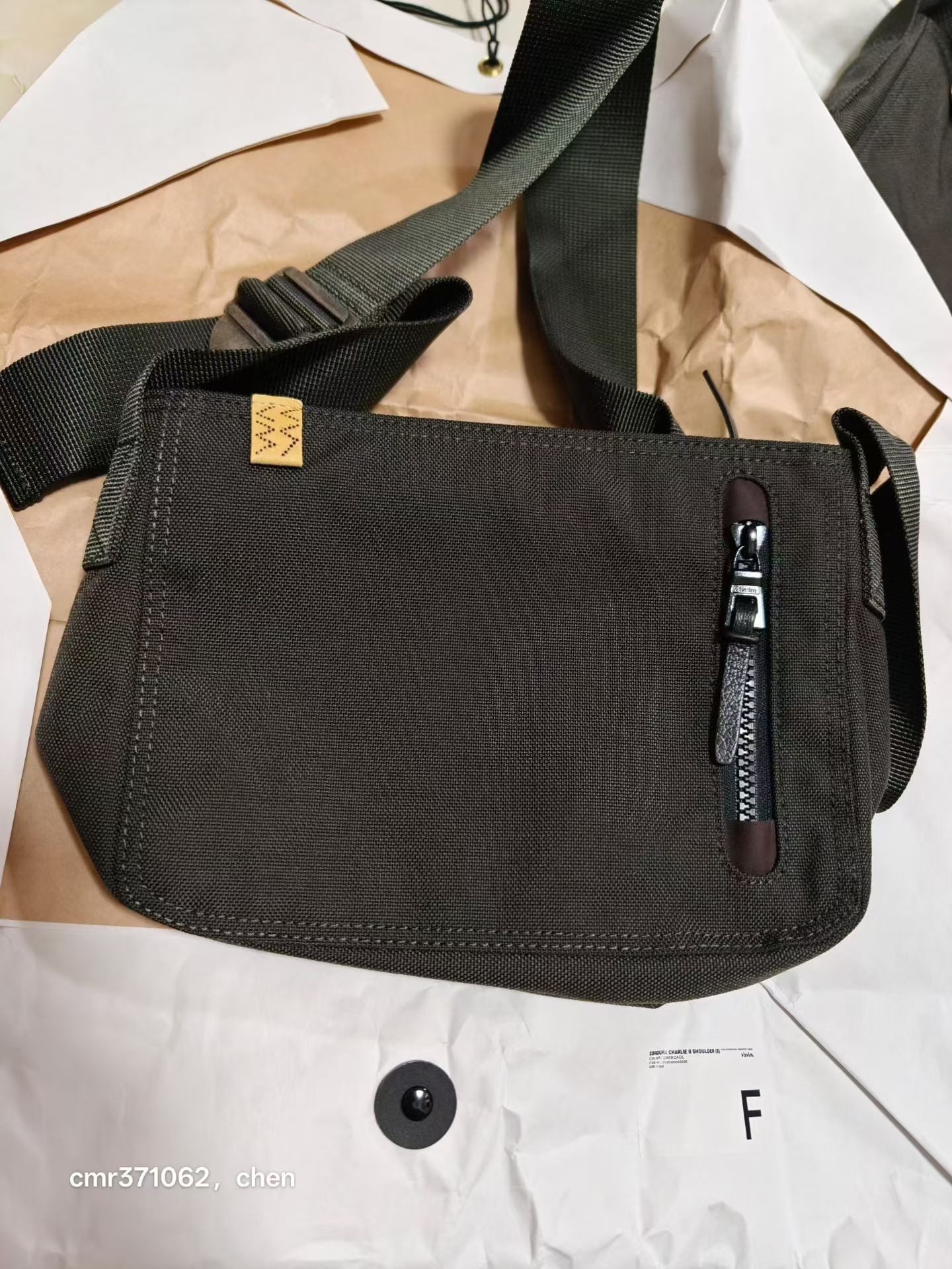 Visvim 26SS Cordura Charlie Shoulder Bag — label
