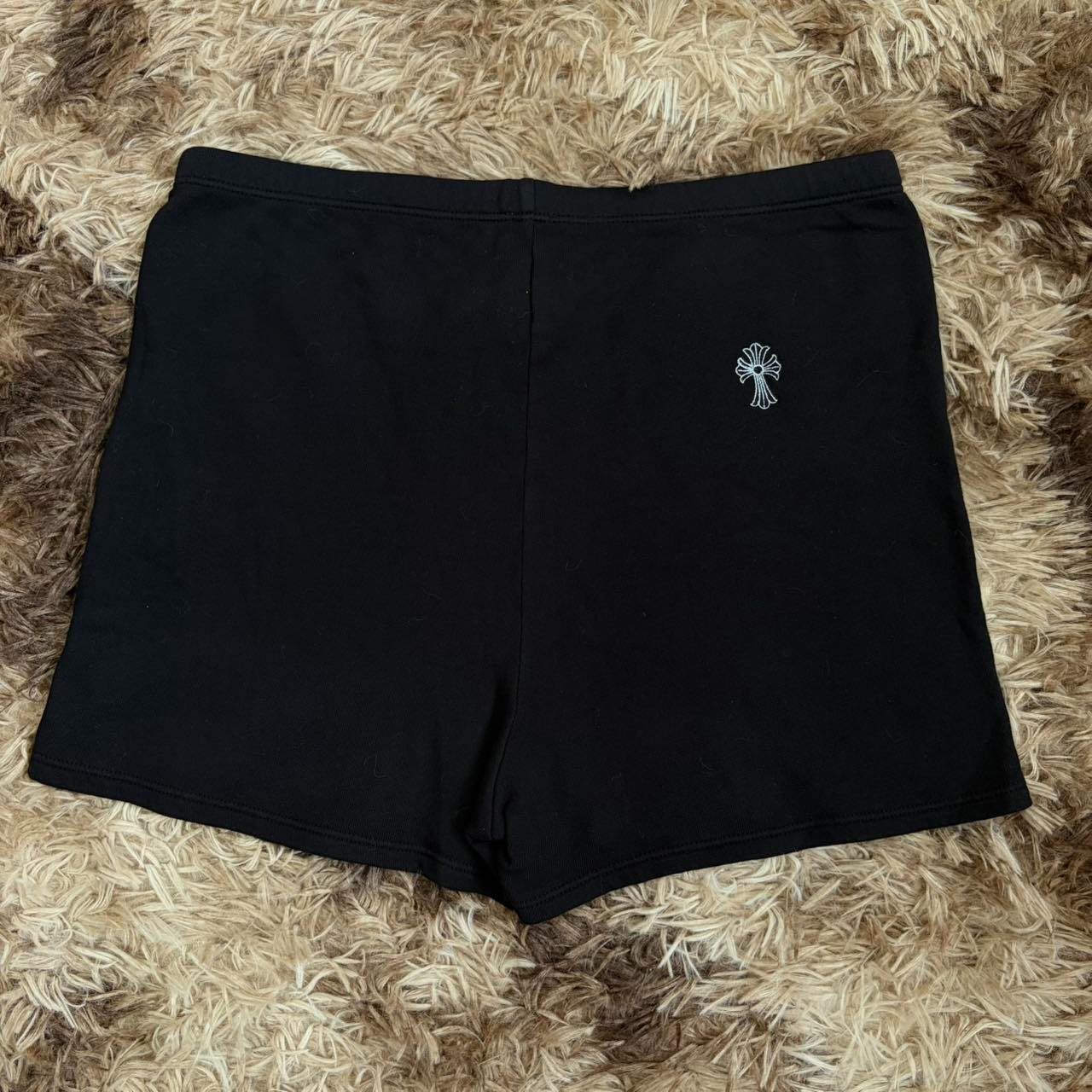 Chrome Hearts Black Embroidered Shorts — front