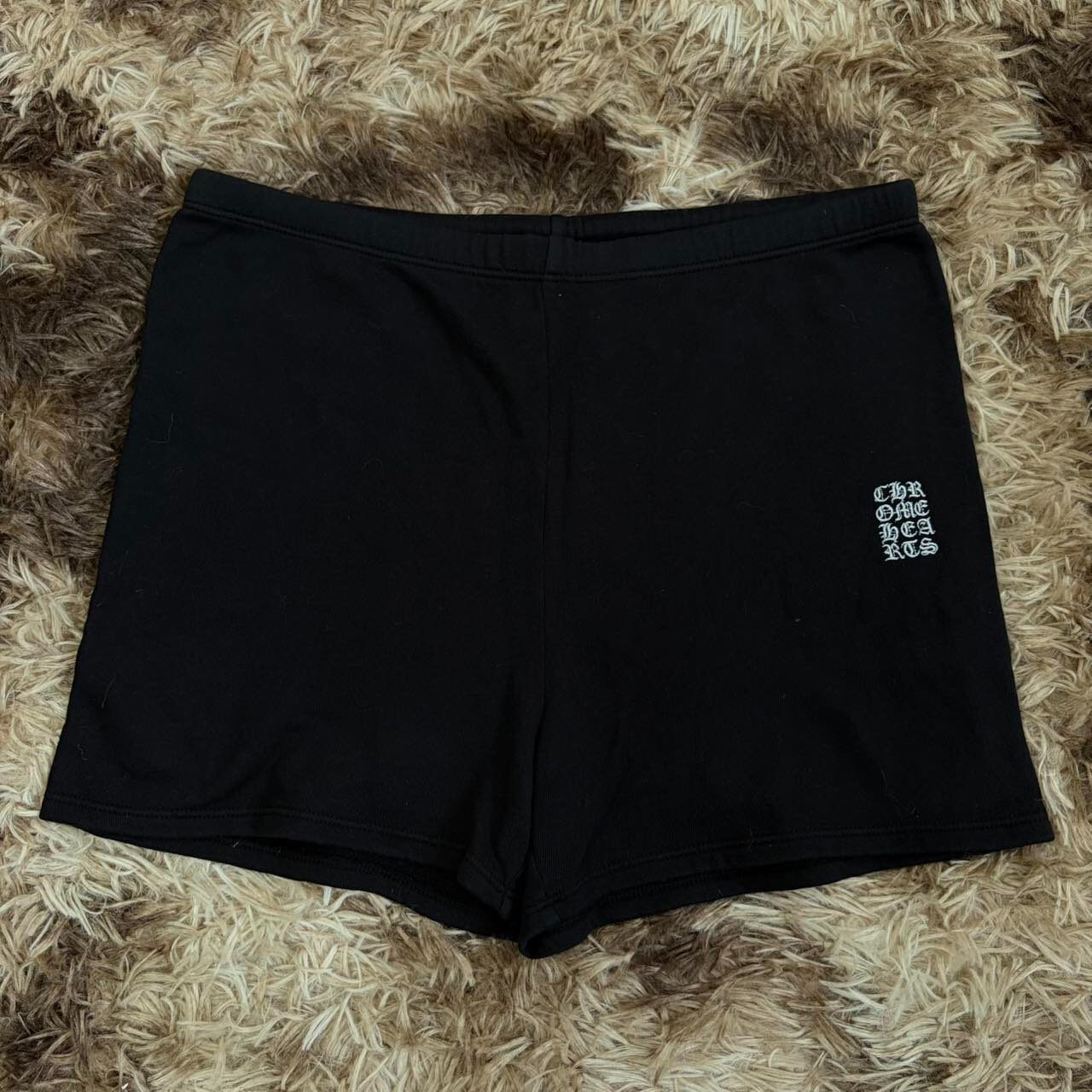 Chrome Hearts Black Embroidered Shorts