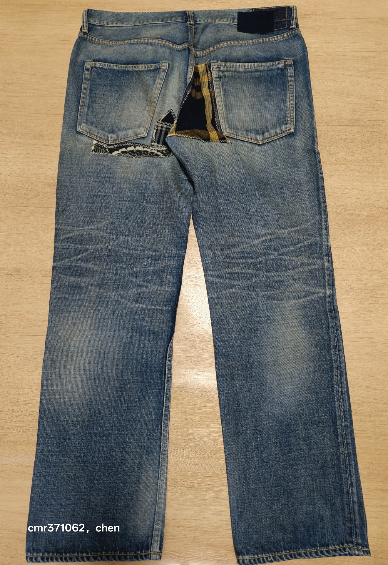 Visvim 19ss Spot D7 Denim Jeans — label
